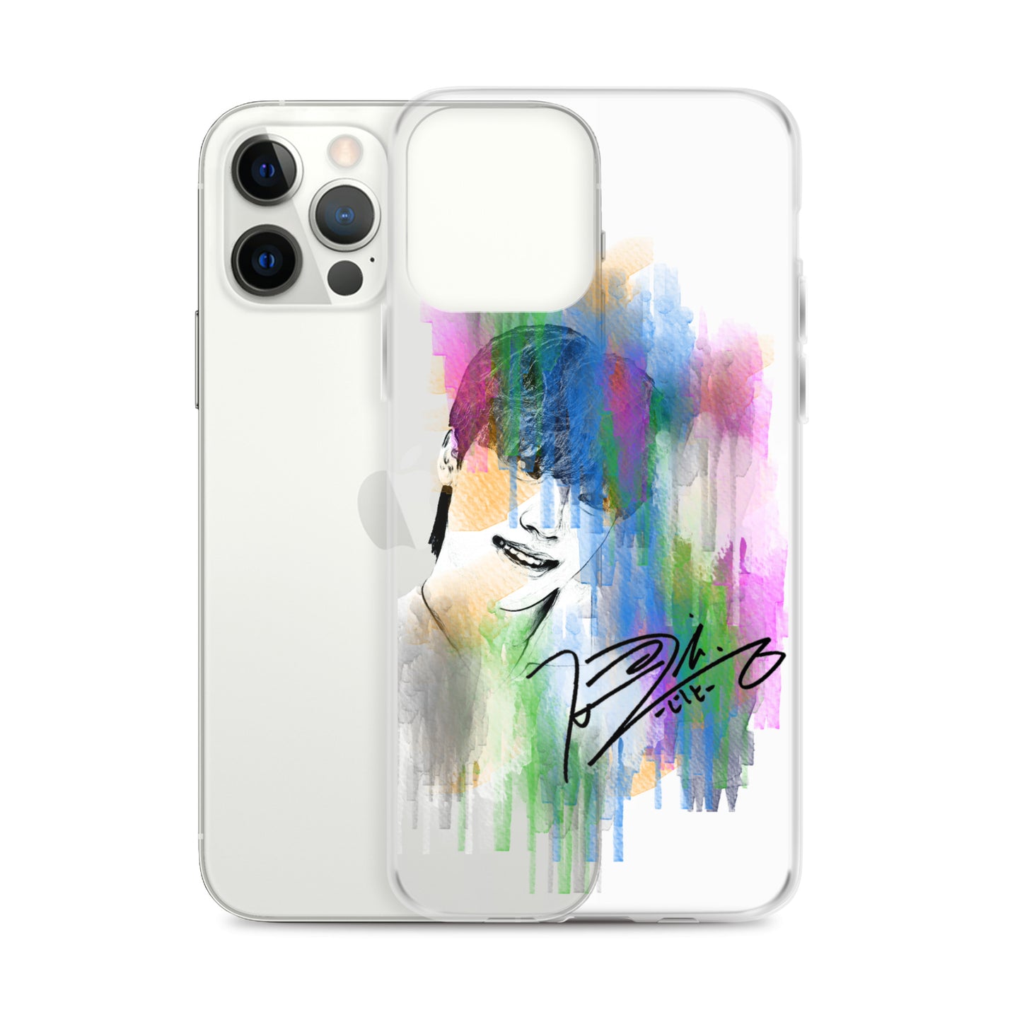 SEVENTEEN Dino, Lee Chan Waterpaint Portrait iPhone Case