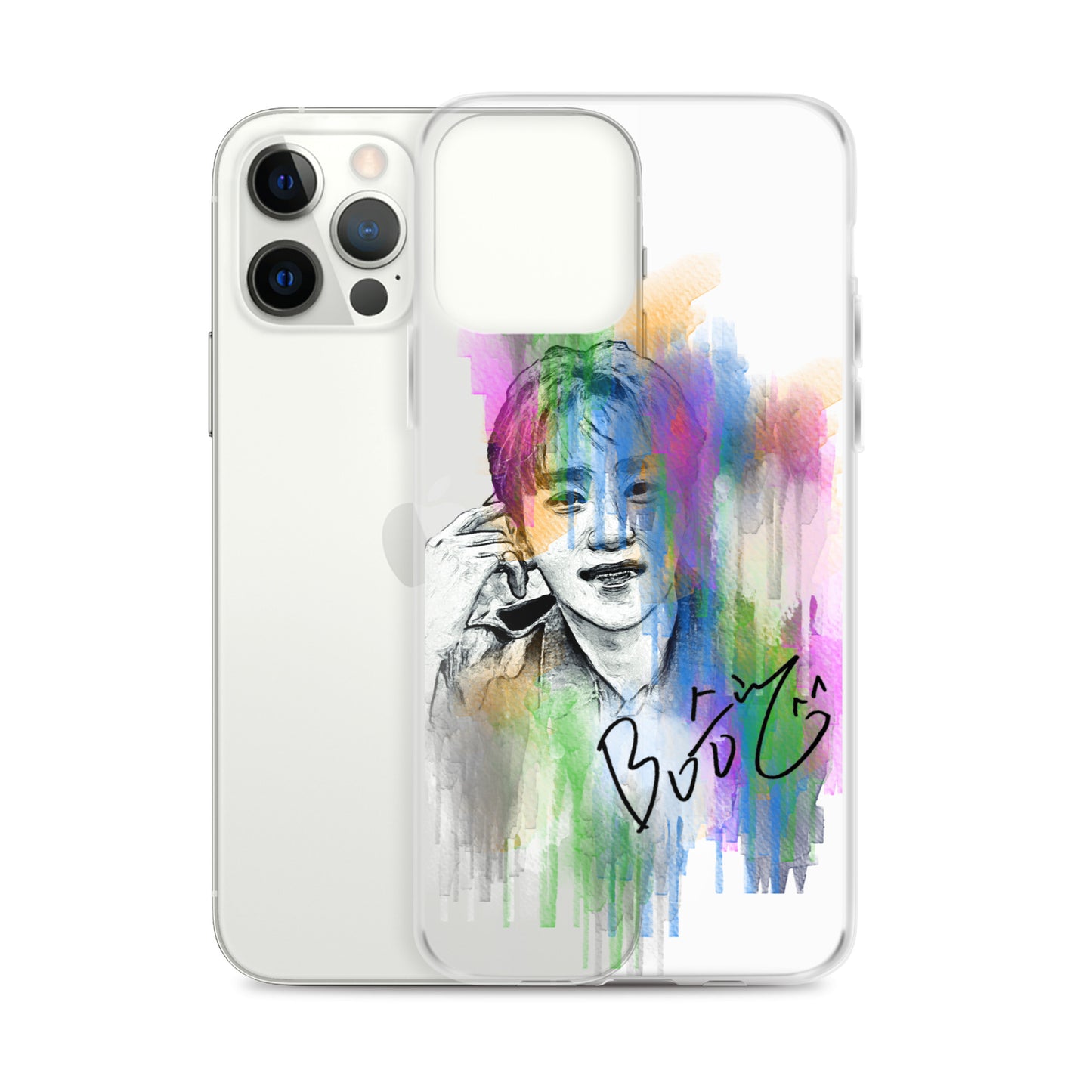 SEVENTEEN Seungkwan, Boo Seung-kwan Waterpaint Portrait iPhone Case