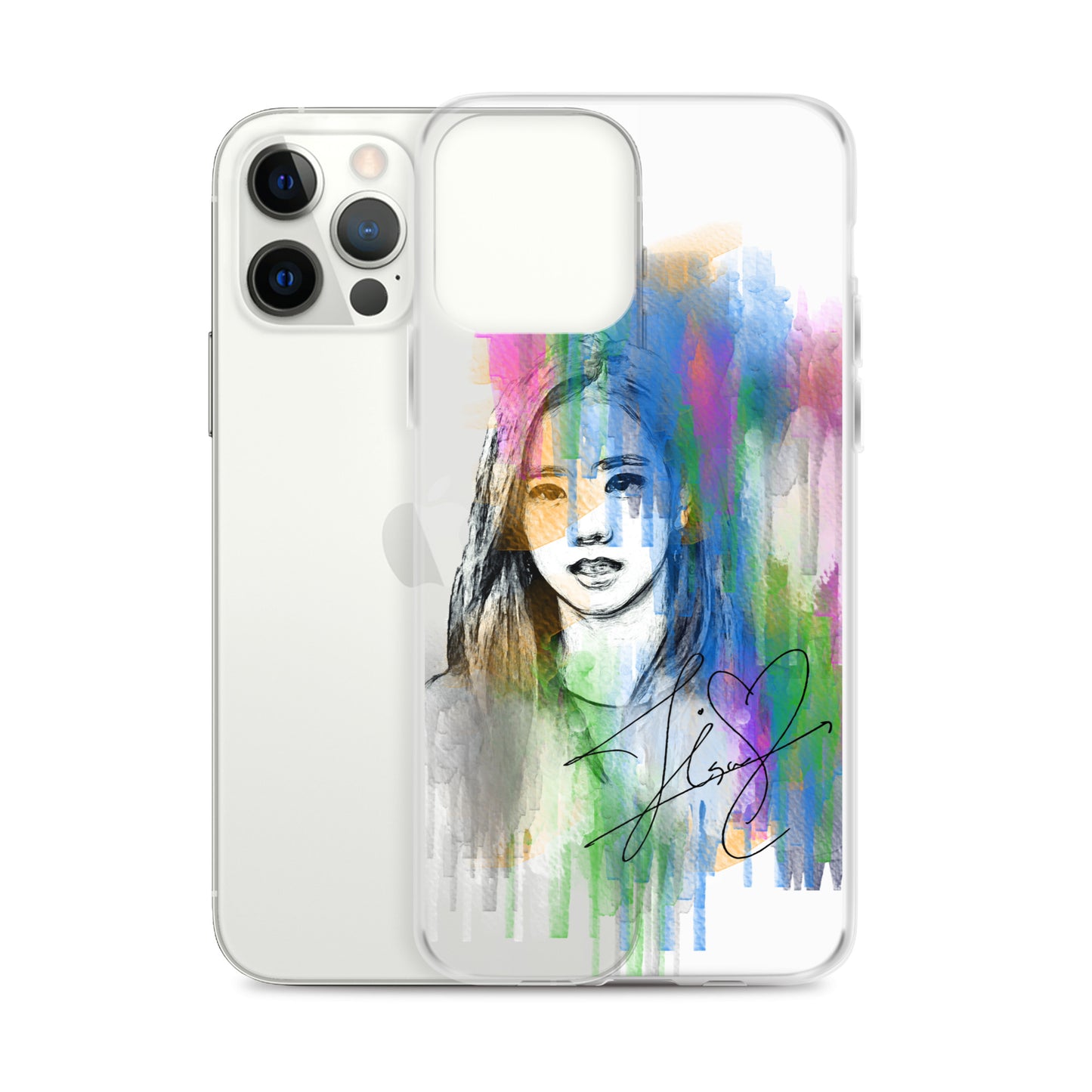 BLACKPINK Jisoo, Kim Jisoo Waterpaint Portrait iPhone Case - kpophow