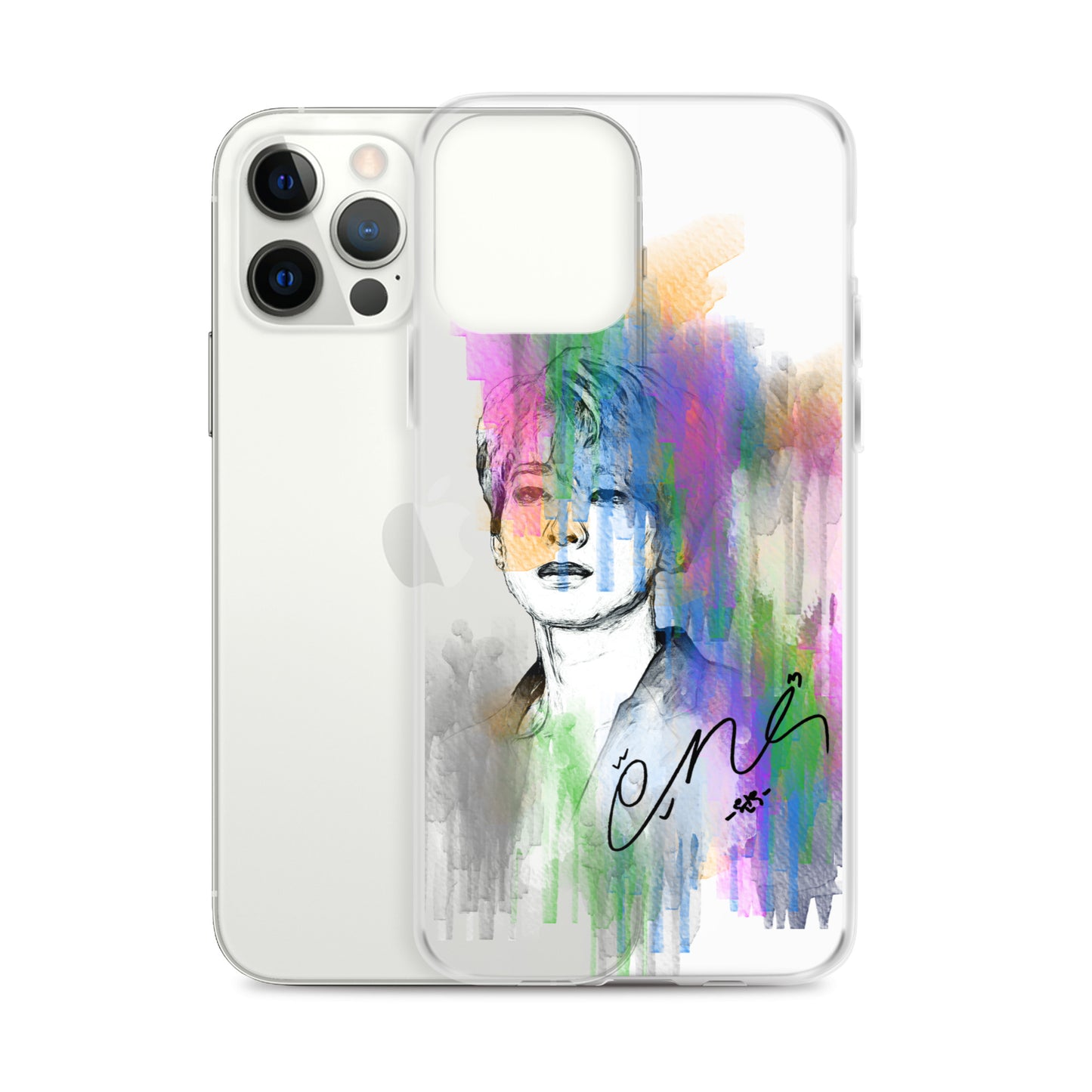 SEVENTEEN Wonwoo, Jeon Won-woo Waterpaint Portrait iPhone Case