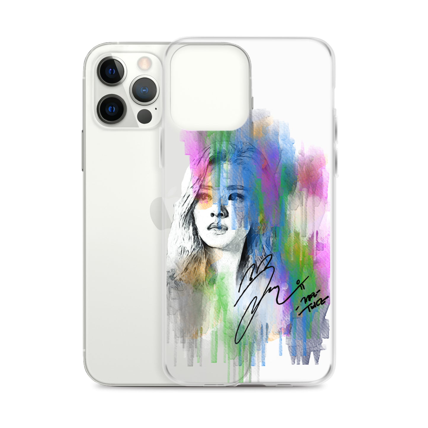 TWICE Jeongyeon, Yoo Jeong-yeon Waterpaint Portrait iPhone Case