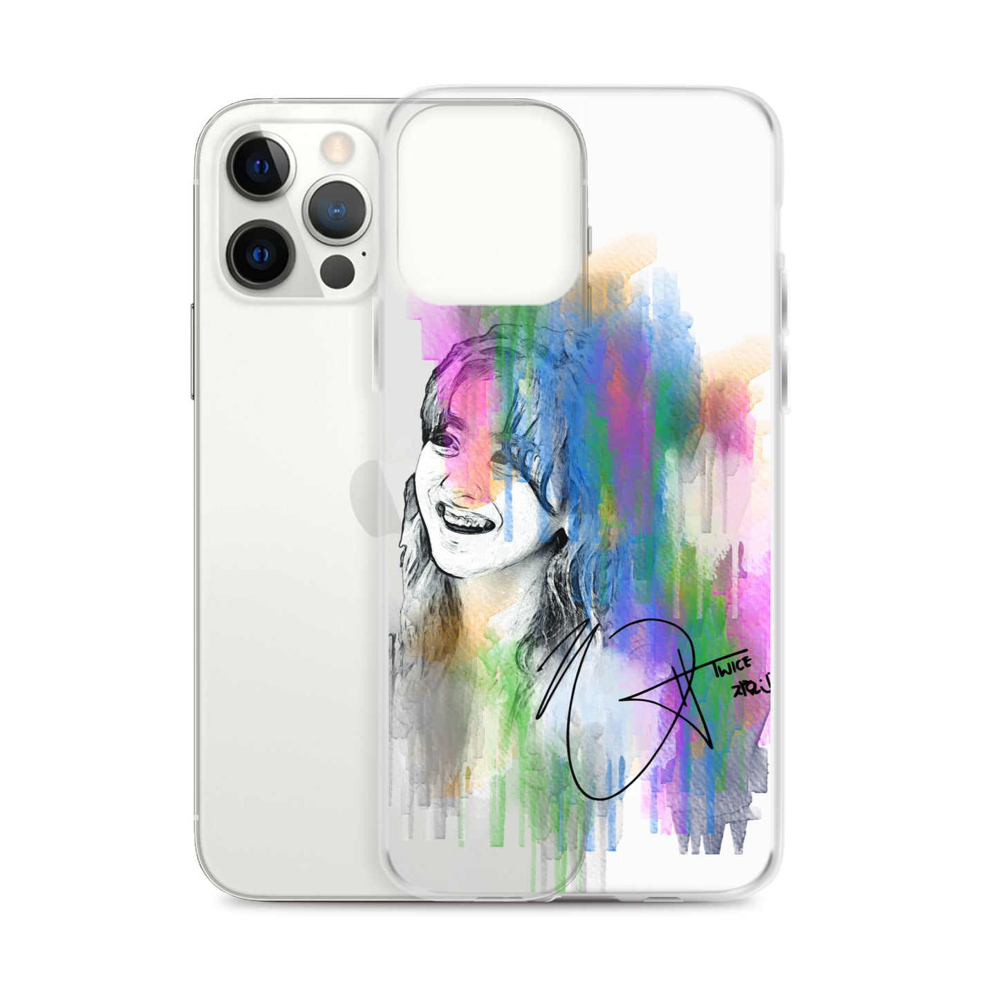 TWICE Jihyo, Park Ji-hyo Waterpaint Portrait iPhone Case