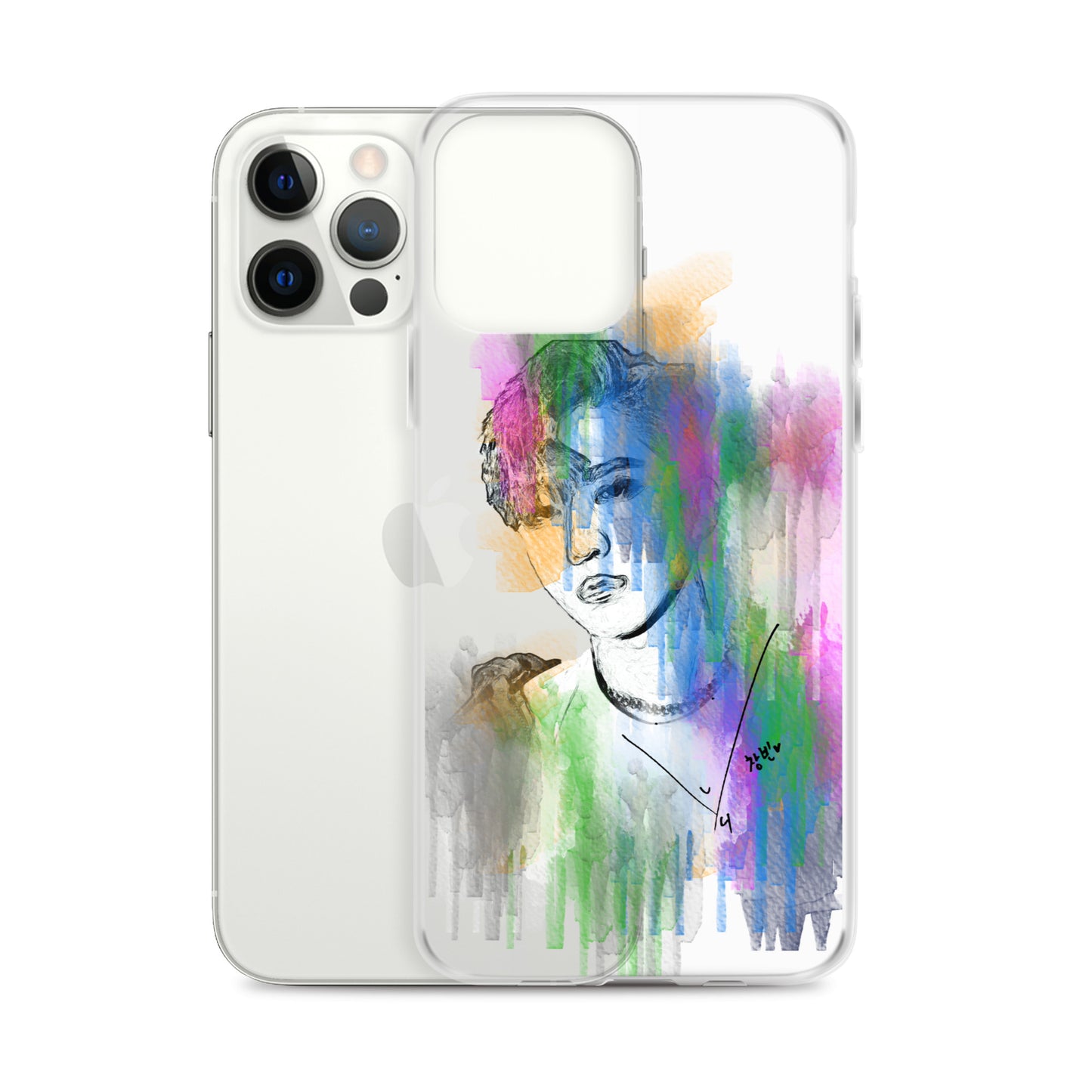 Stray Kids Changbin, Seo Chang-bin Waterpaint Portrait iPhone Case