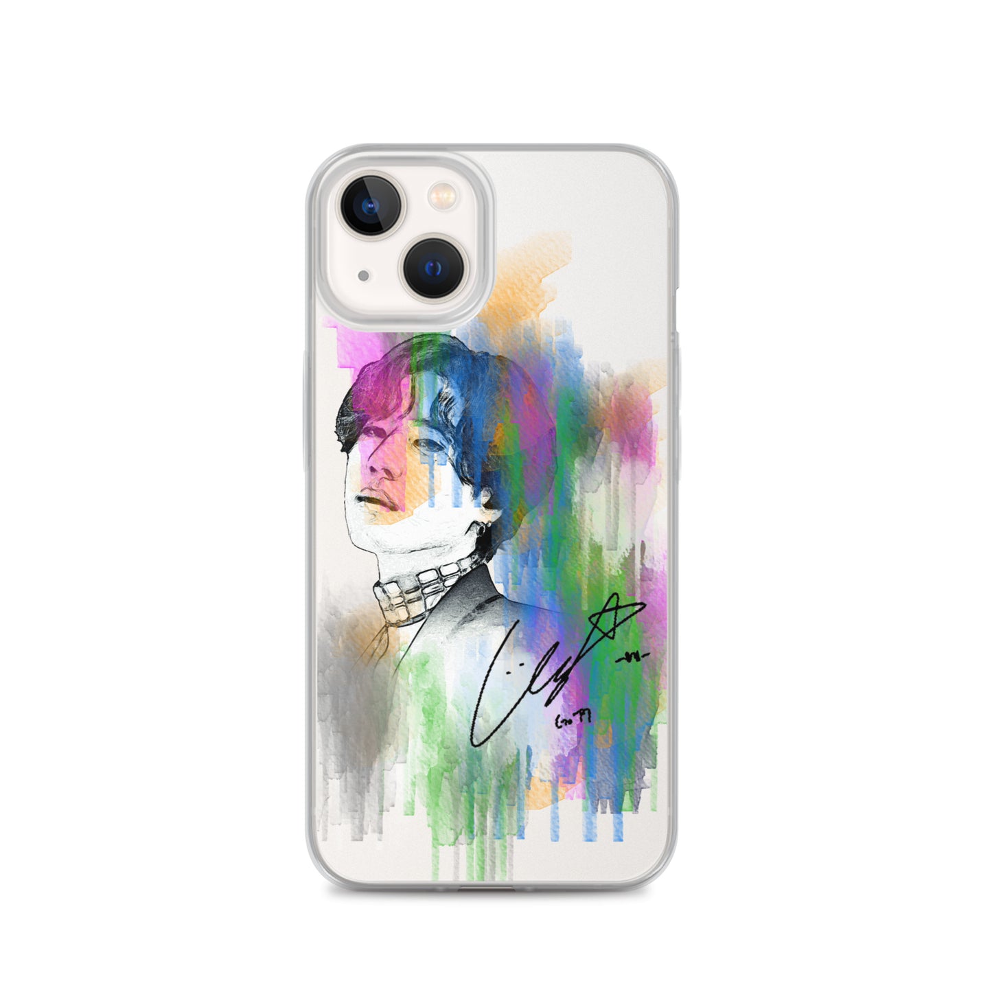 GOT7 Yugyeom, Kim Yu-gyeom Waterpaint Portrait iPhone Case