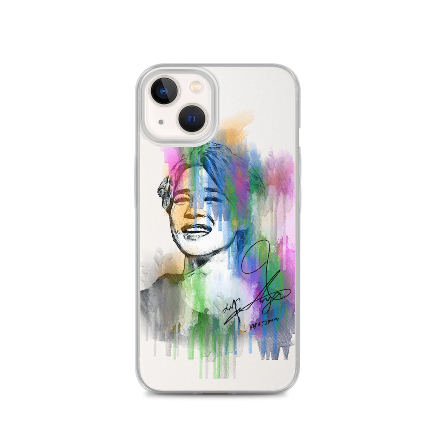 BTS Jimin, Park Ji-min Waterpaint portrait iPhone Case