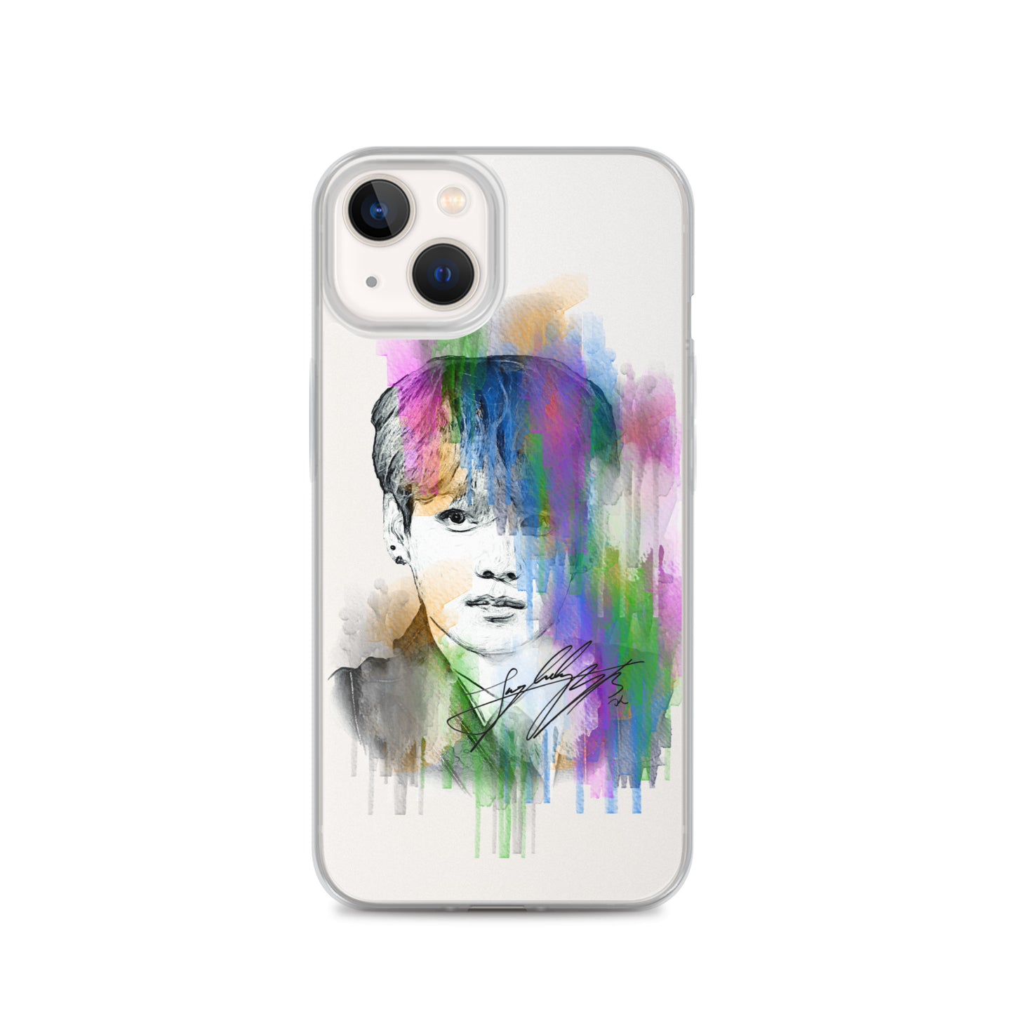 BTS Jungkook, Jeon Jung-kook Waterpaint portrait iPhone Case