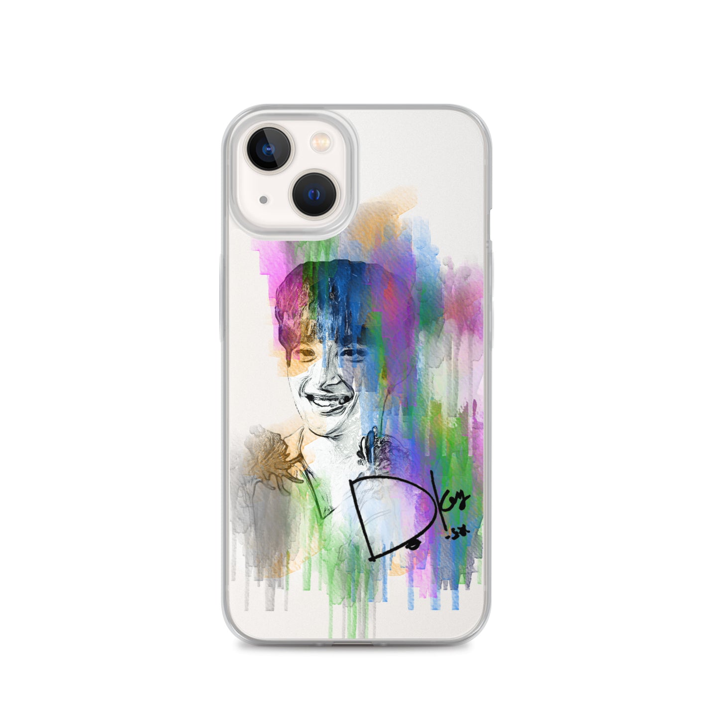 SEVENTEEN DK(Dokyeom), Lee Seok-min Waterpaint Portrait iPhone Case