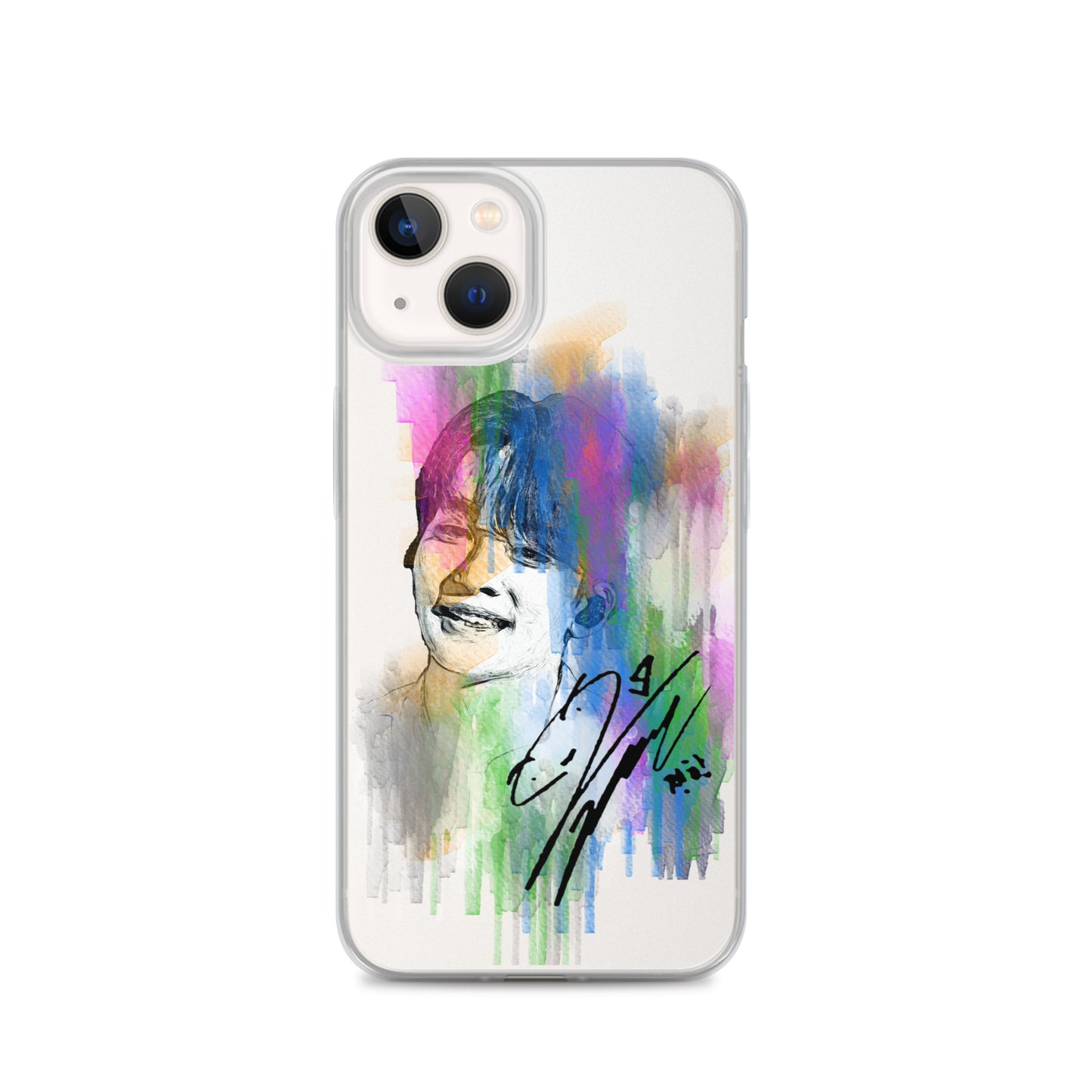 SEVENTEEN Jeonghan, Yoon Jeonghan Waterpaint Portrait iPhone Case