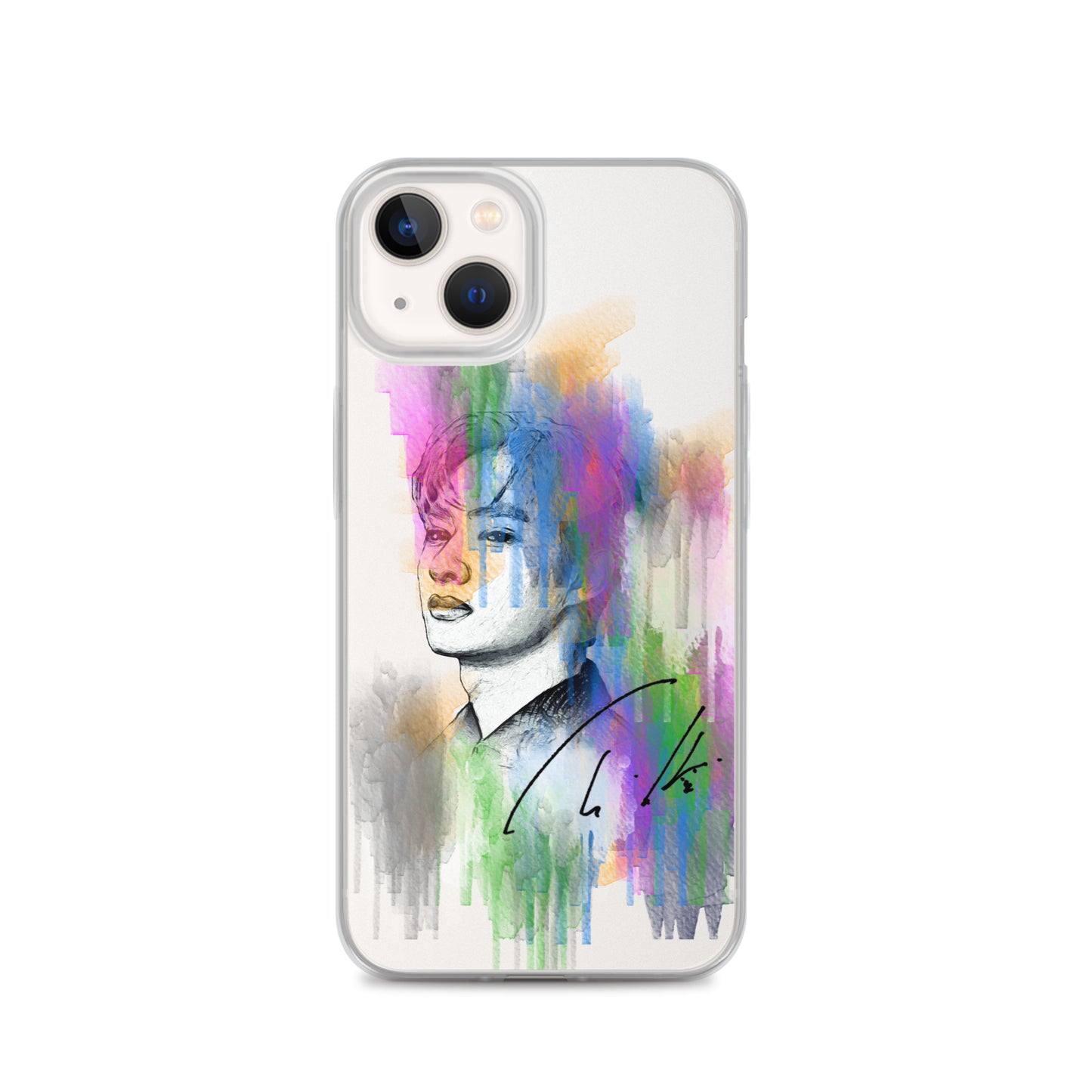 SEVENTEEN Jun, Wen Junhui Waterpaint Portrait iPhone Case