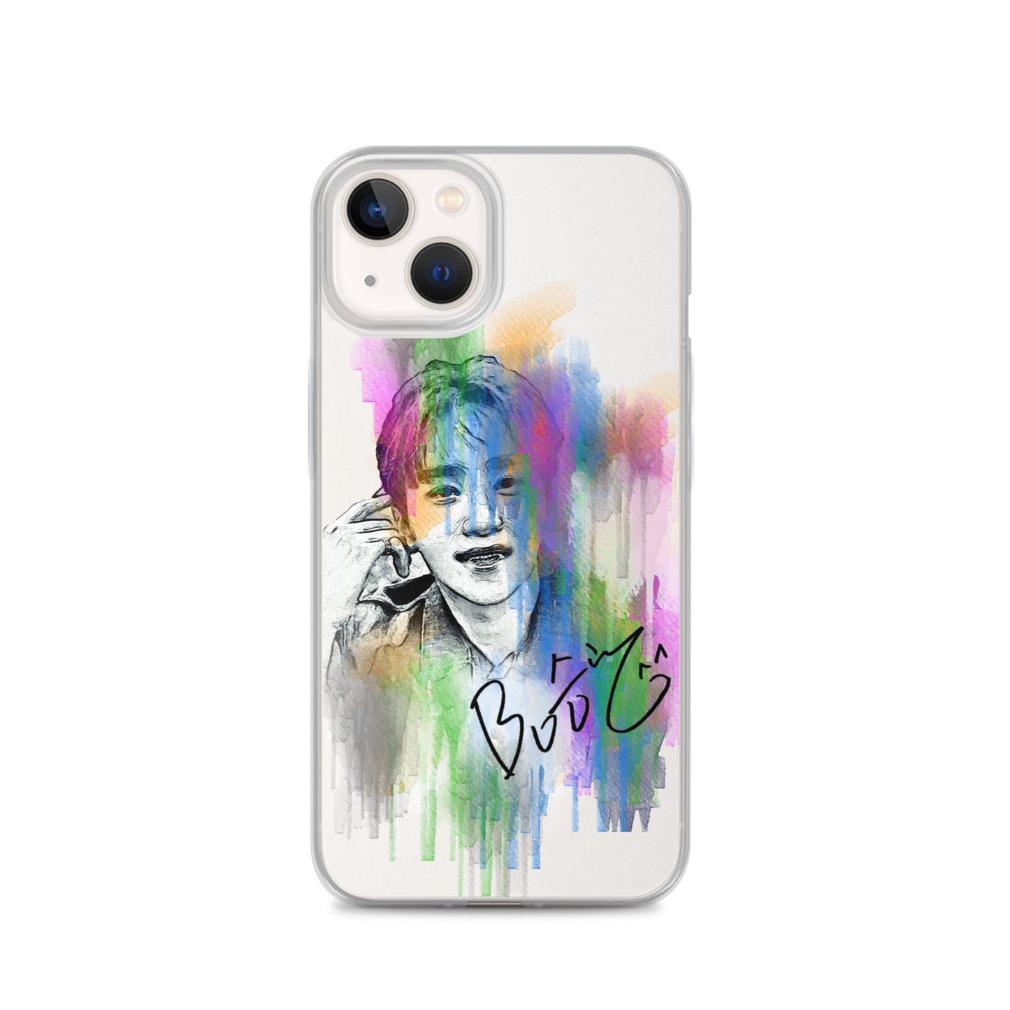 SEVENTEEN Seungkwan, Boo Seung-kwan Waterpaint Portrait iPhone Case