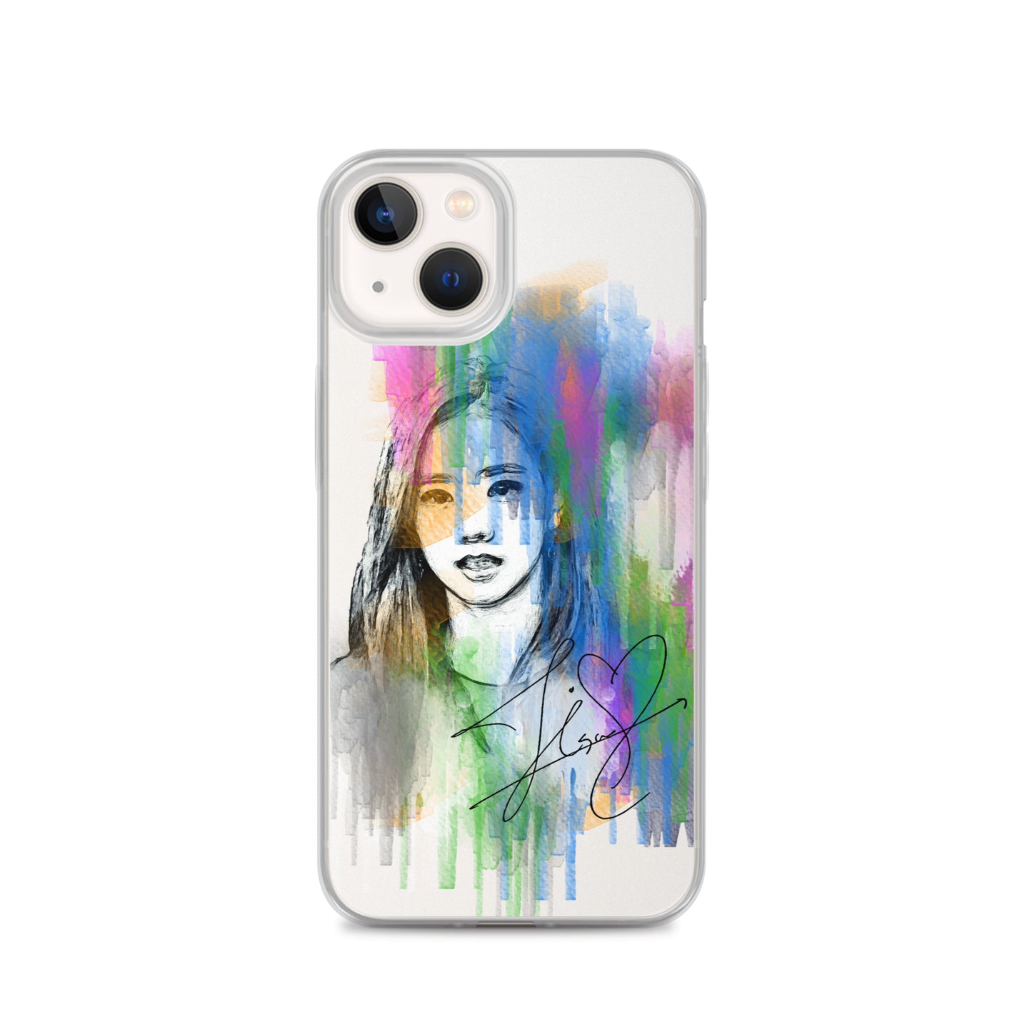 BLACKPINK Jisoo, Kim Jisoo Waterpaint Portrait iPhone Case - kpophow