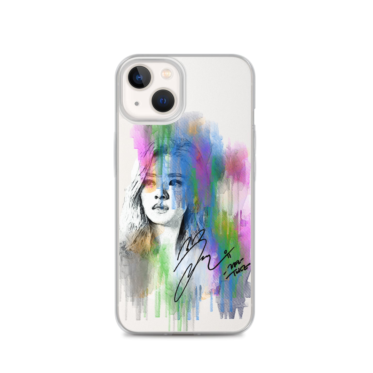 TWICE Jeongyeon, Yoo Jeong-yeon Waterpaint Portrait iPhone Case