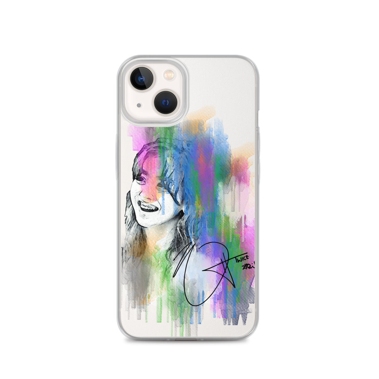 TWICE Jihyo, Park Ji-hyo Waterpaint Portrait iPhone Case