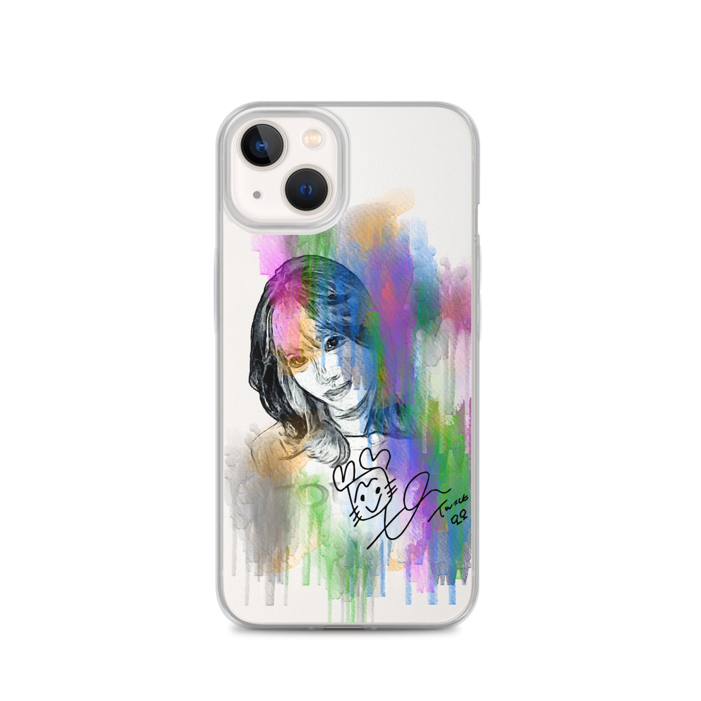 TWICE Momo, Hirai Momo Waterpaint Portrait iPhone Case