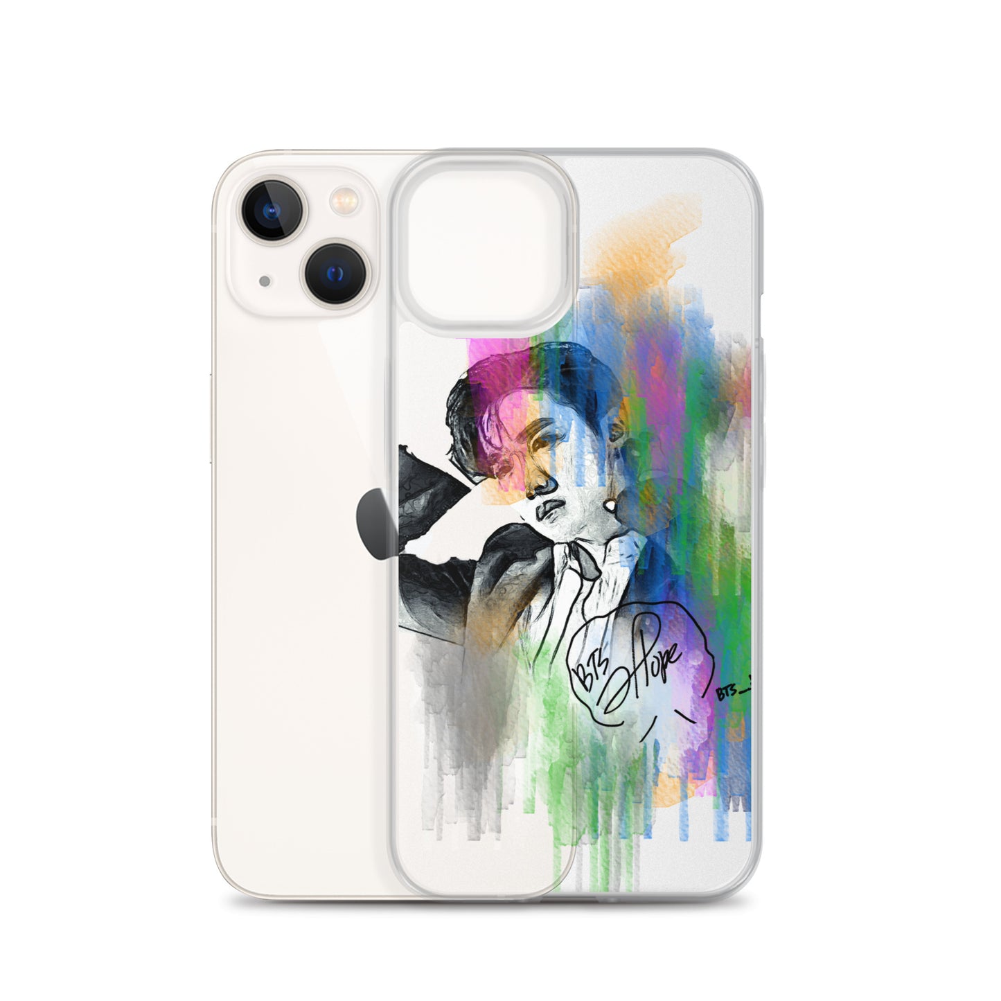 BTS J-Hope, Jung Ho-seok Waterpaint portrait iPhone Case