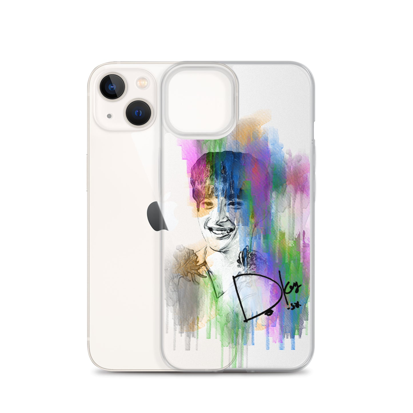 SEVENTEEN DK(Dokyeom), Lee Seok-min Waterpaint Portrait iPhone Case