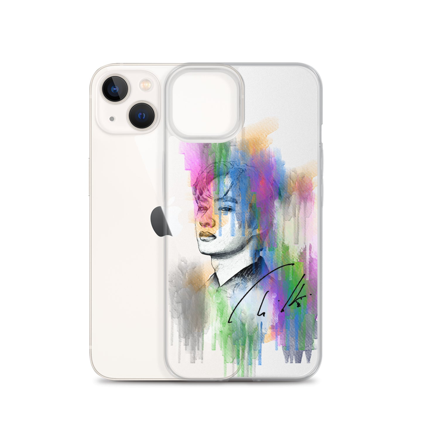 SEVENTEEN Jun, Wen Junhui Waterpaint Portrait iPhone Case