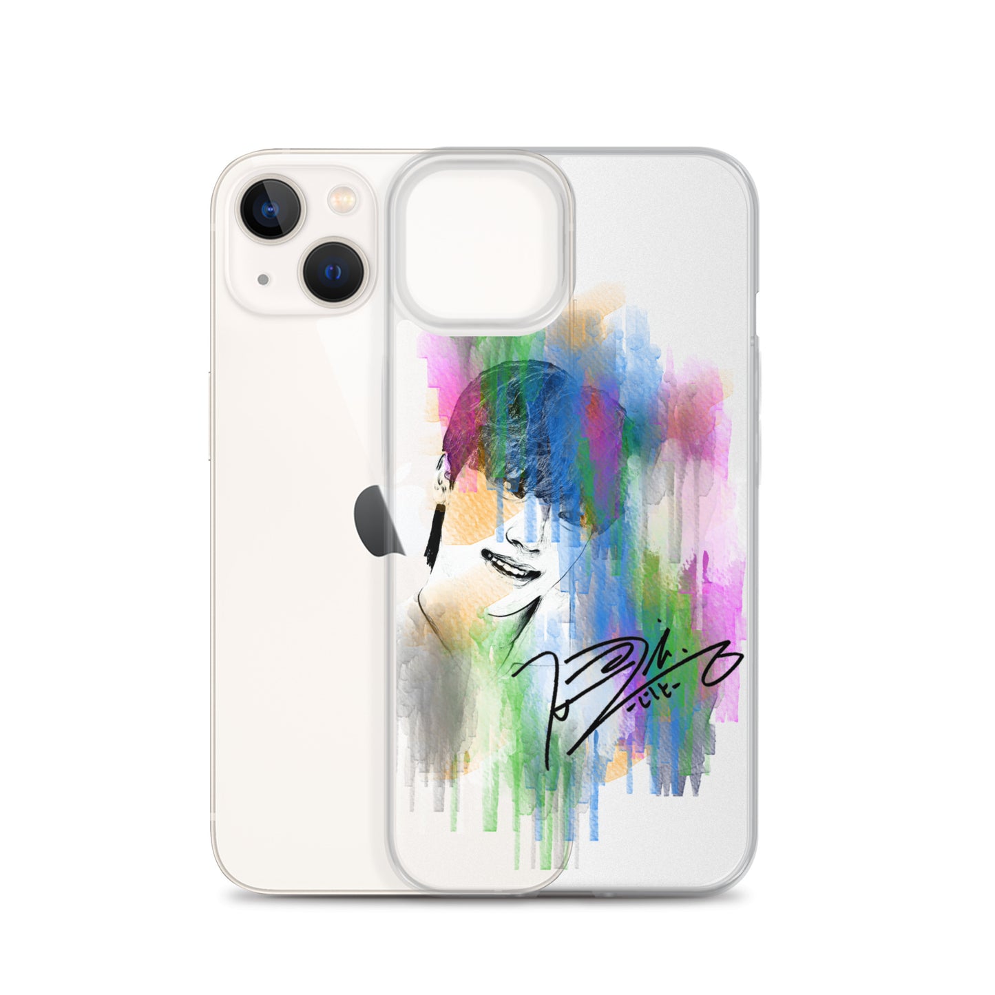 SEVENTEEN Dino, Lee Chan Waterpaint Portrait iPhone Case