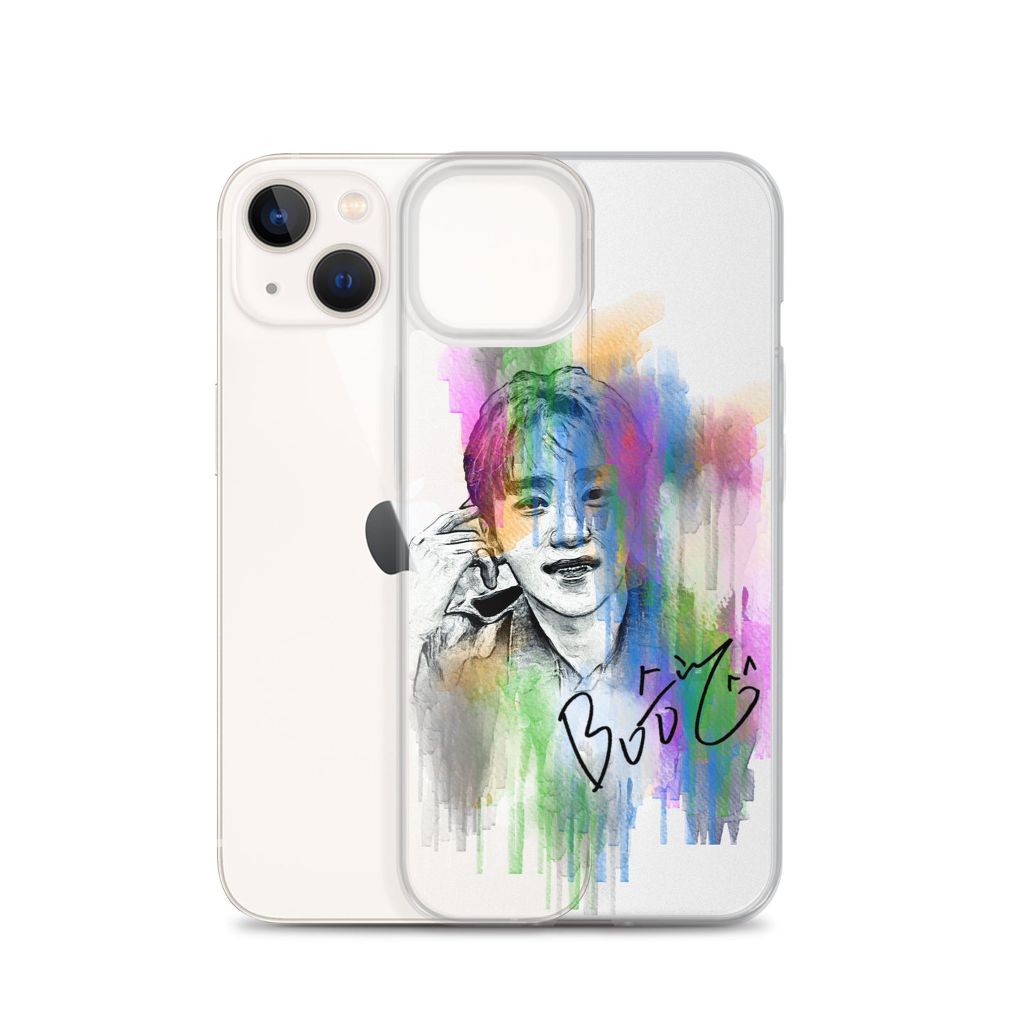 SEVENTEEN Seungkwan, Boo Seung-kwan Waterpaint Portrait iPhone Case