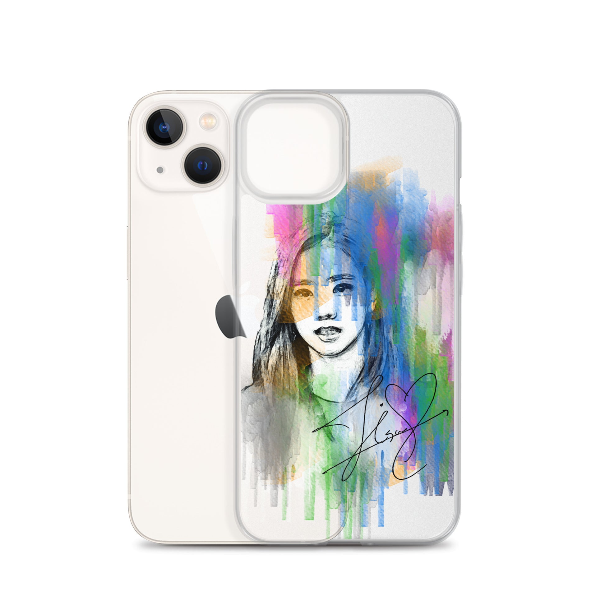 BLACKPINK Jisoo, Kim Jisoo Waterpaint Portrait iPhone Case - kpophow