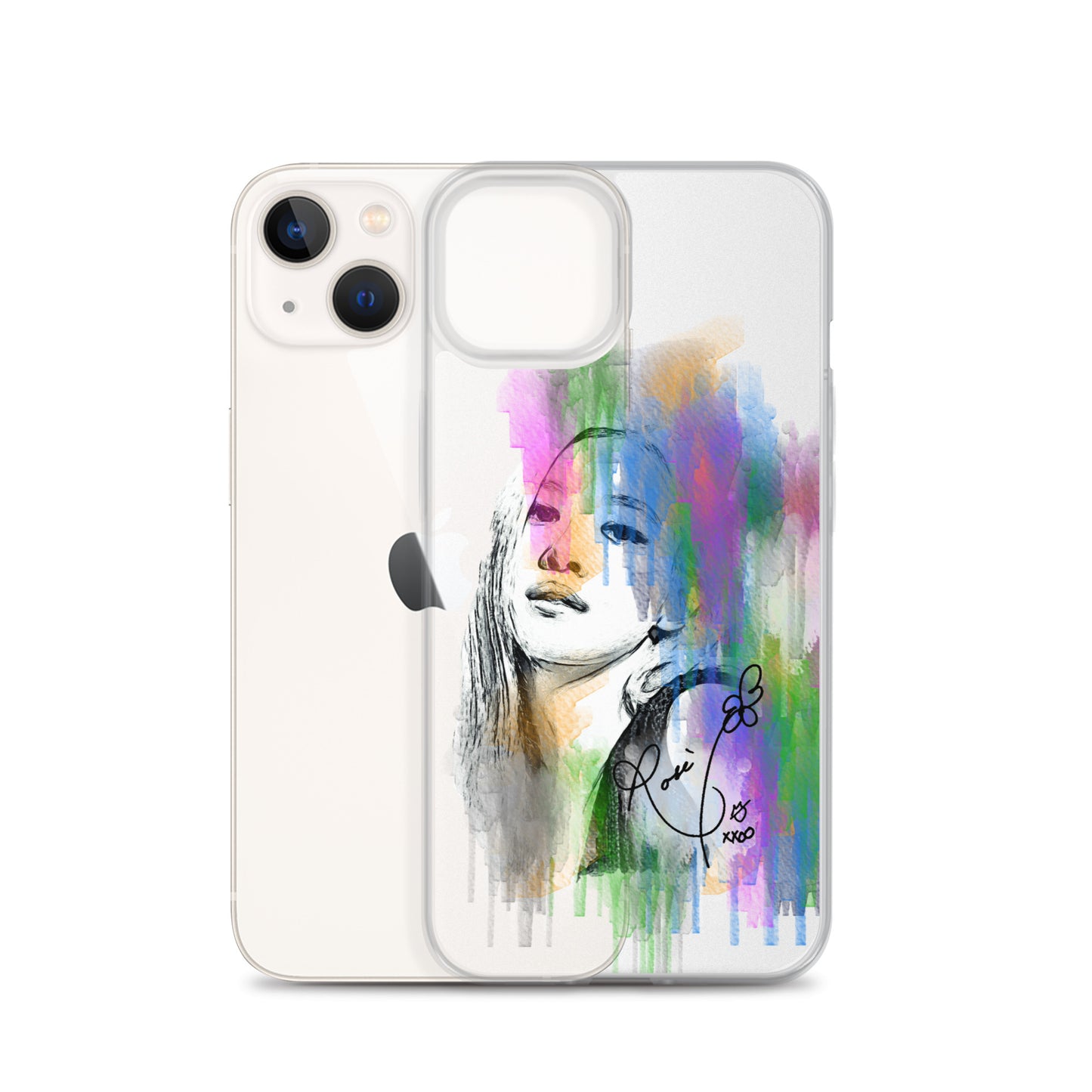 BLACKPINK Rosé, Roseanne Park Waterpaint Portrait iPhone Case - kpophow