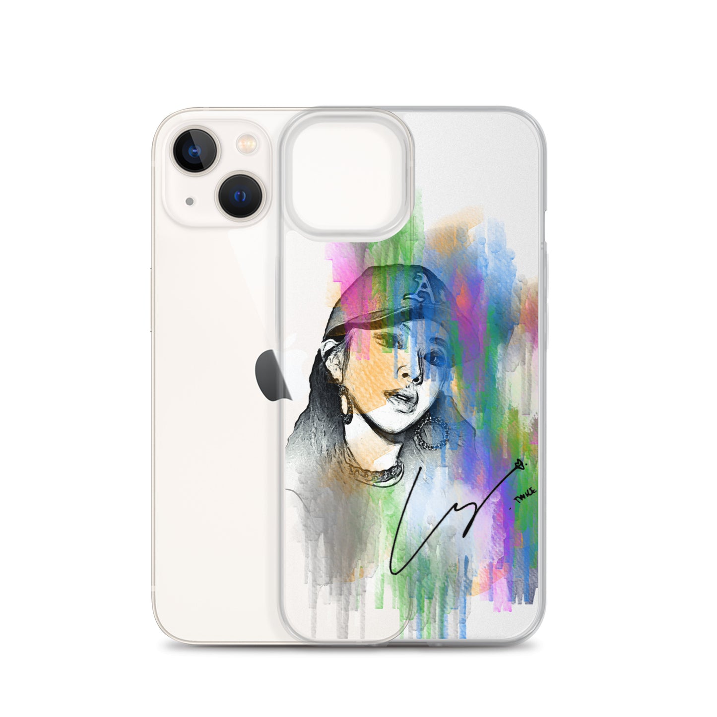 TWICE Chaeyoung, Son Chae-young Waterpaint Portrait iPhone Case