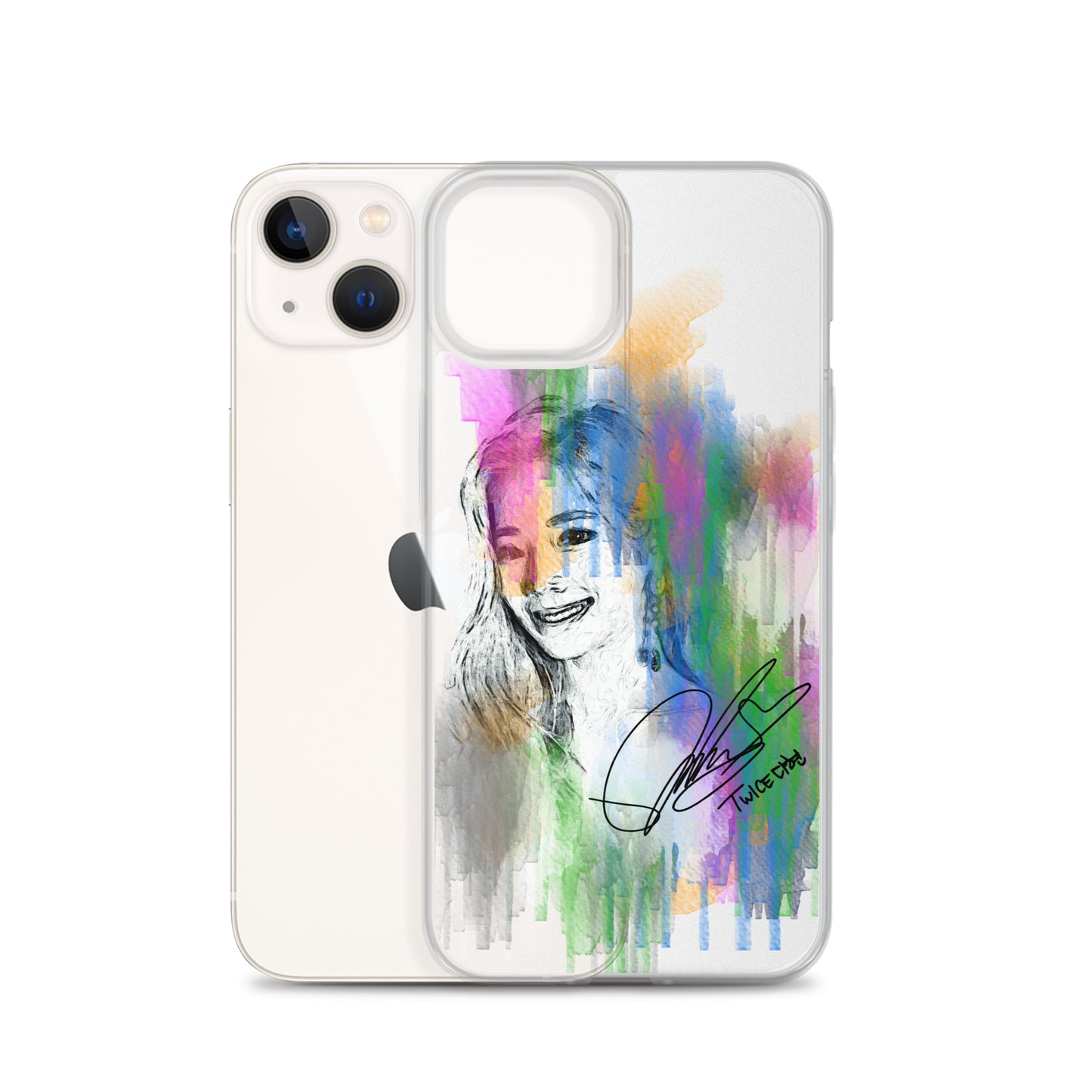 TWICE Dahyun, Kim Da Hyun Waterpaint Portrait iPhone Case