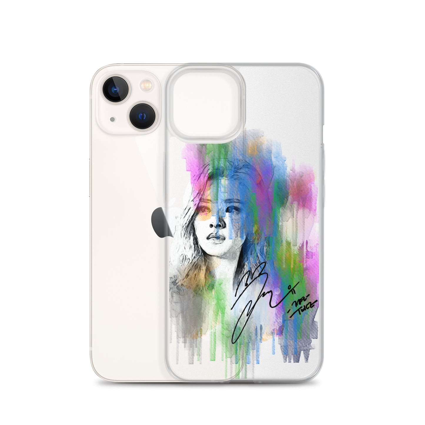 TWICE Jeongyeon, Yoo Jeong-yeon Waterpaint Portrait iPhone Case