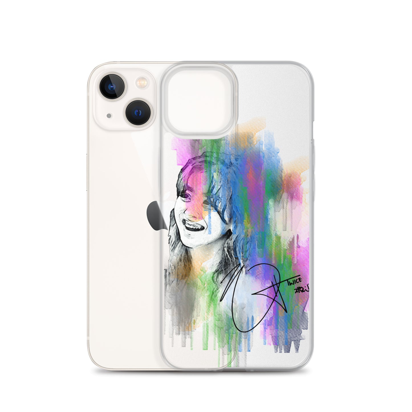 TWICE Jihyo, Park Ji-hyo Waterpaint Portrait iPhone Case