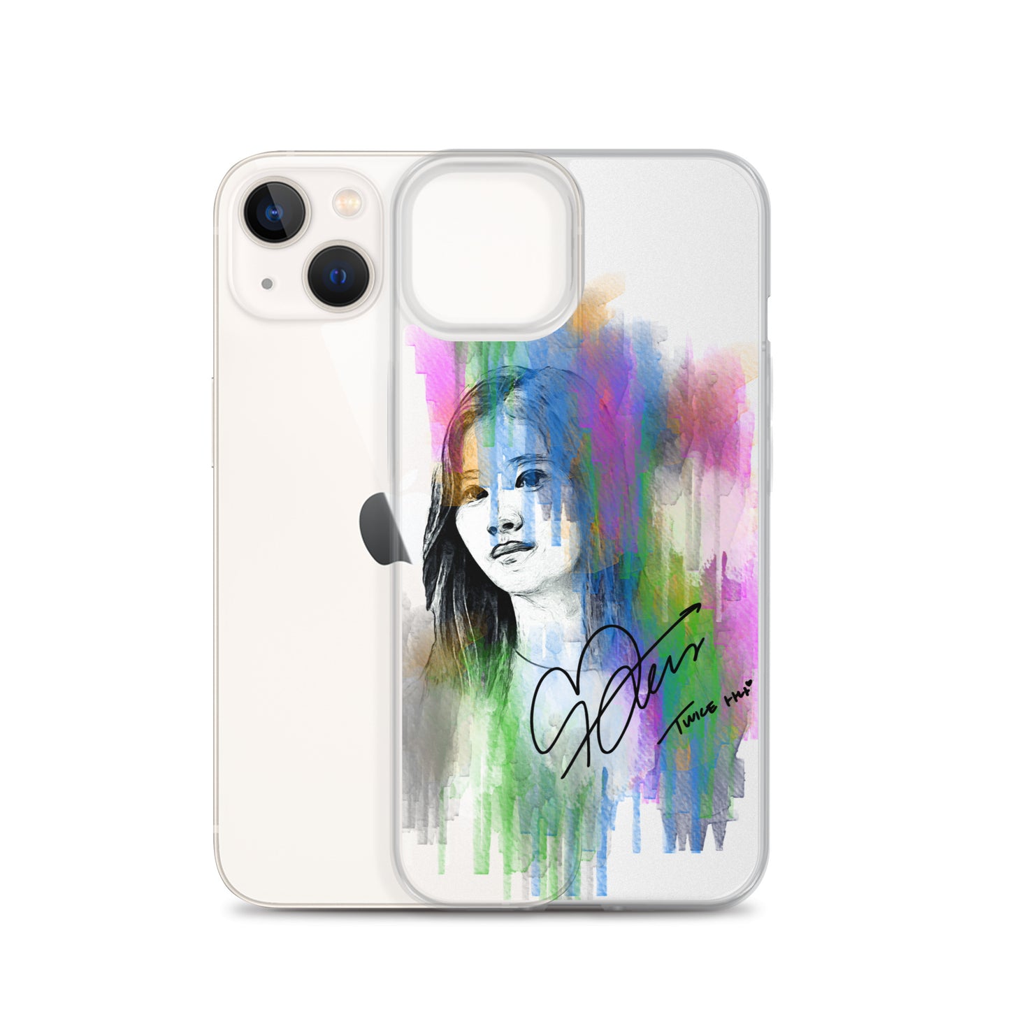 TWICE Sana, Minatozaki Sana Waterpaint Portrait iPhone Case