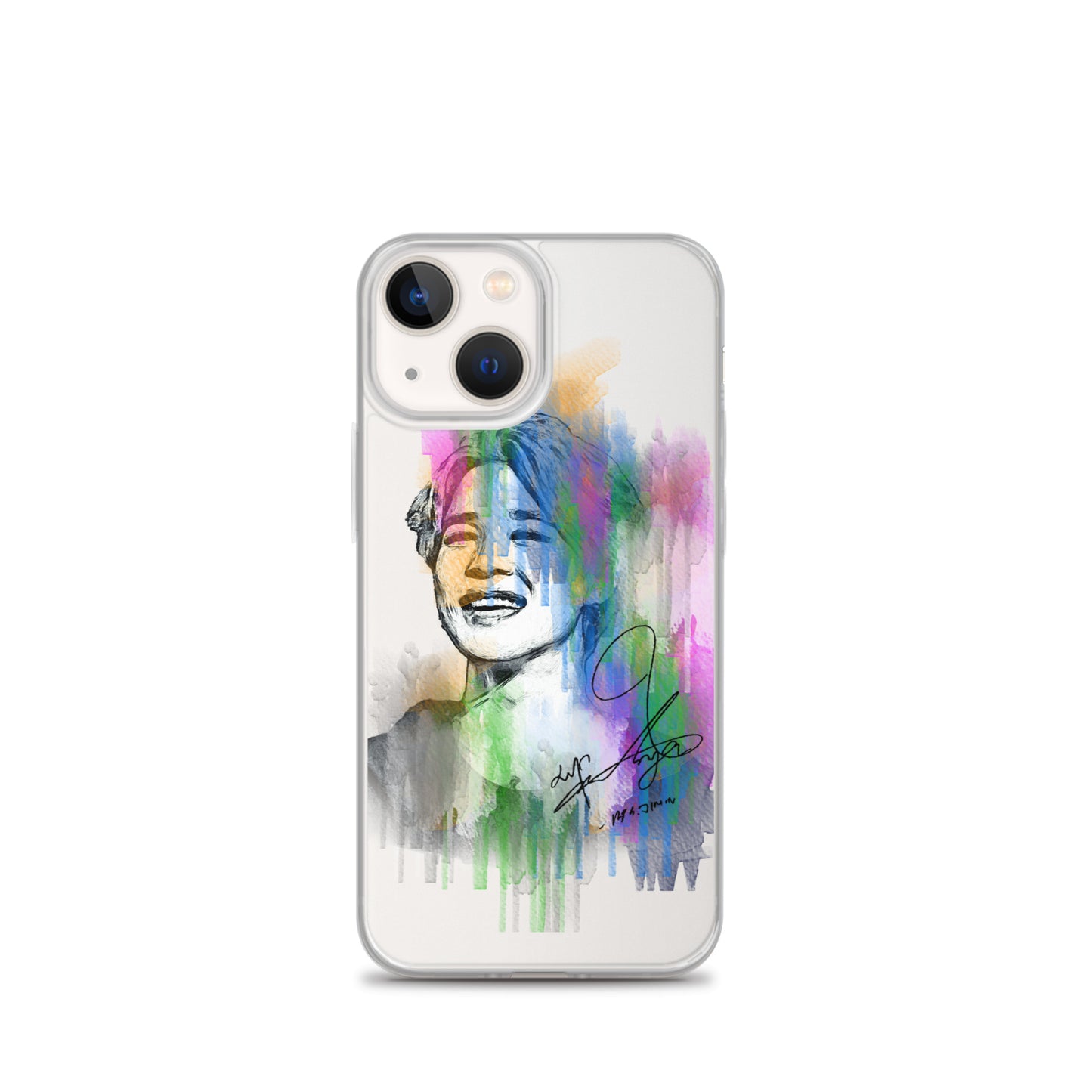 BTS Jimin, Park Ji-min Waterpaint portrait iPhone Case