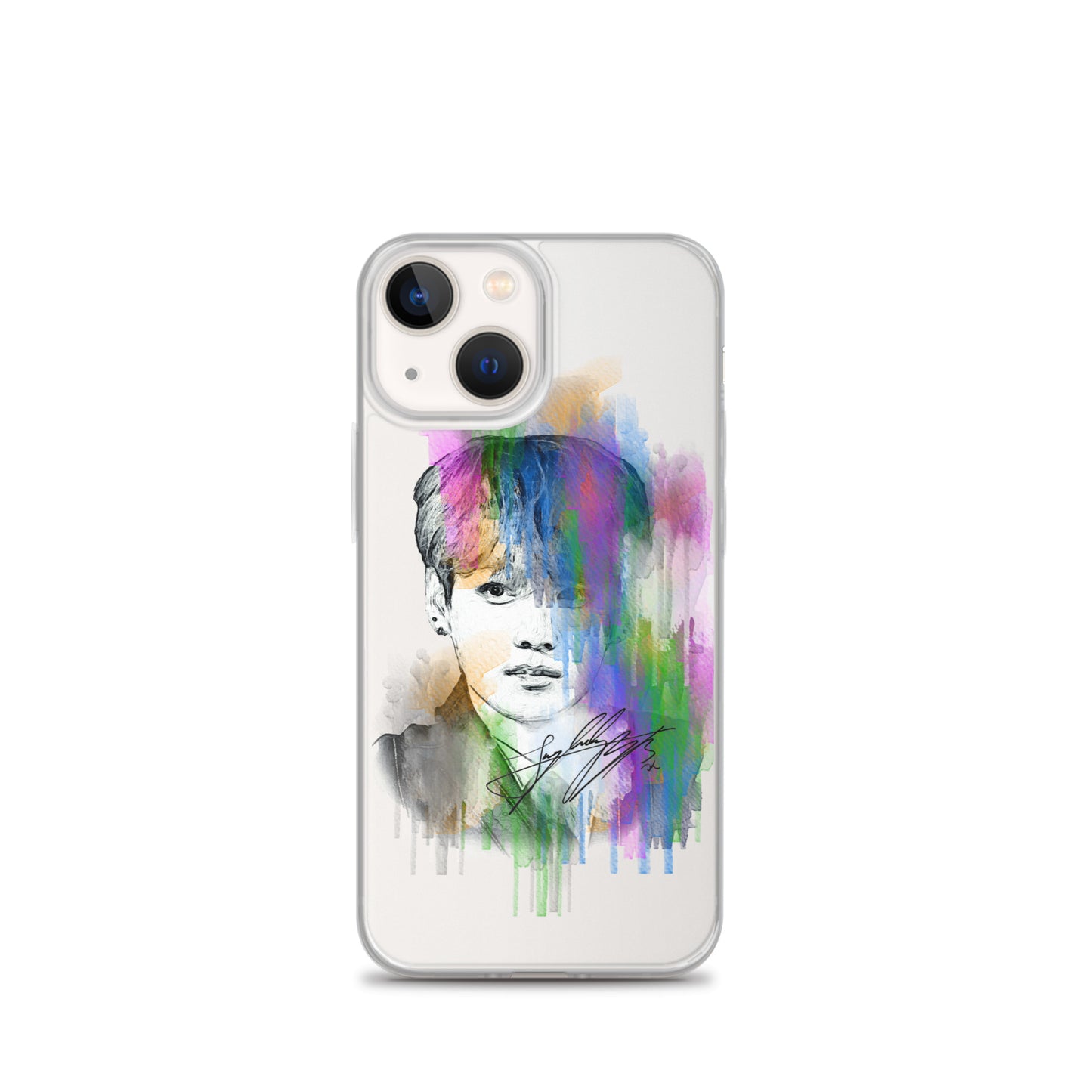 BTS Jungkook, Jeon Jung-kook Waterpaint portrait iPhone Case