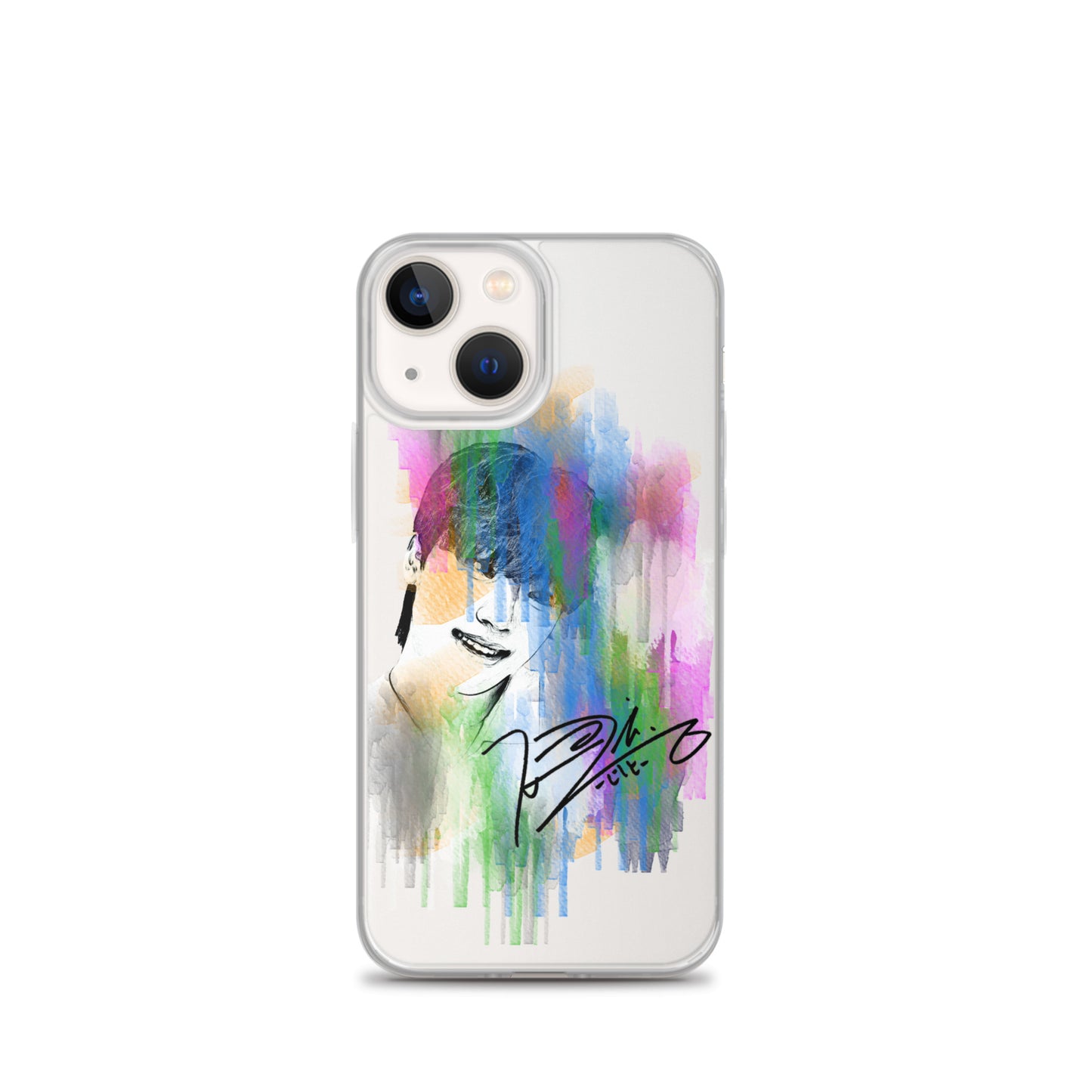 SEVENTEEN Dino, Lee Chan Waterpaint Portrait iPhone Case