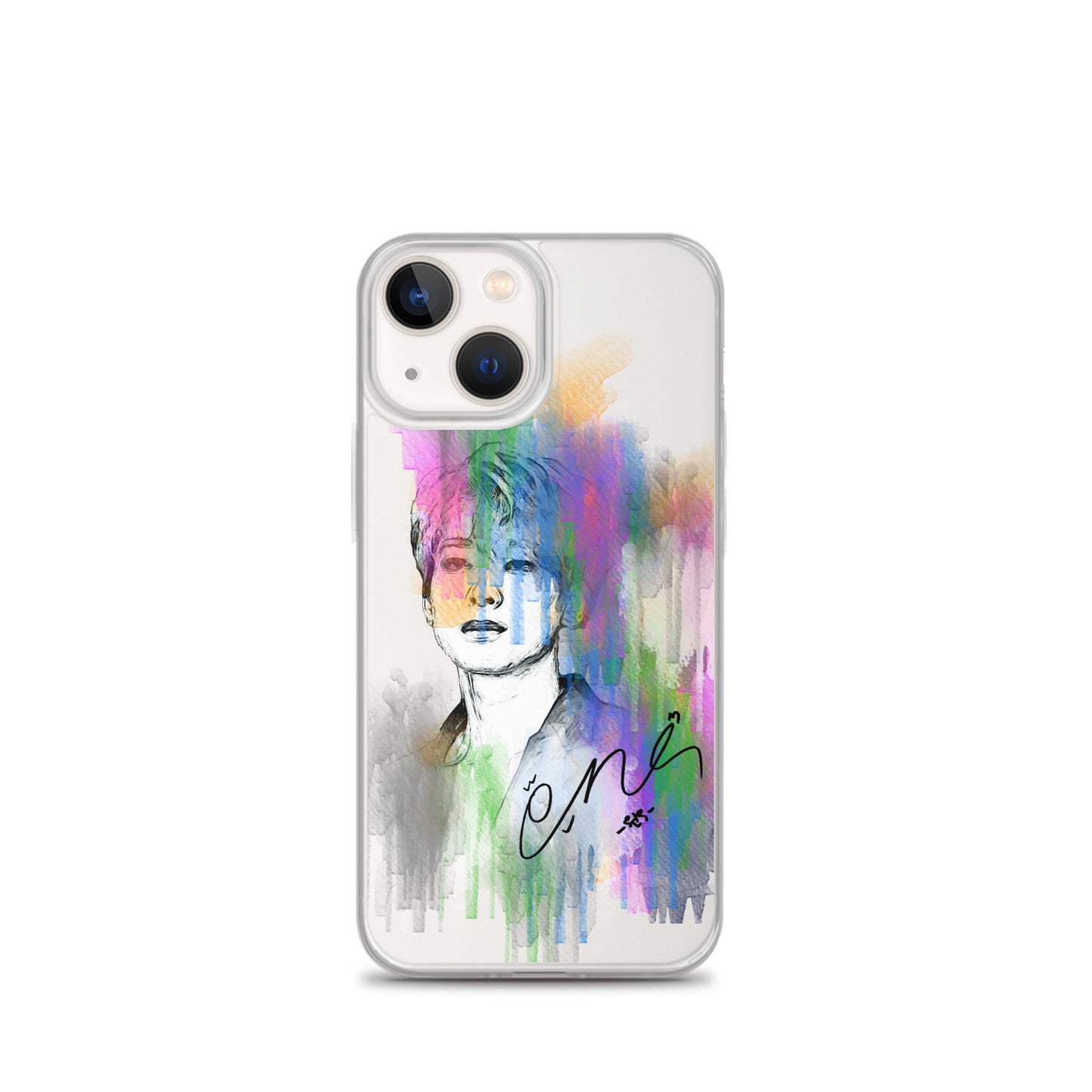 SEVENTEEN Wonwoo, Jeon Won-woo Waterpaint Portrait iPhone Case