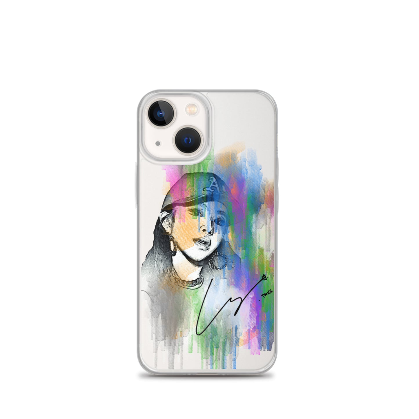 TWICE Chaeyoung, Son Chae-young Waterpaint Portrait iPhone Case