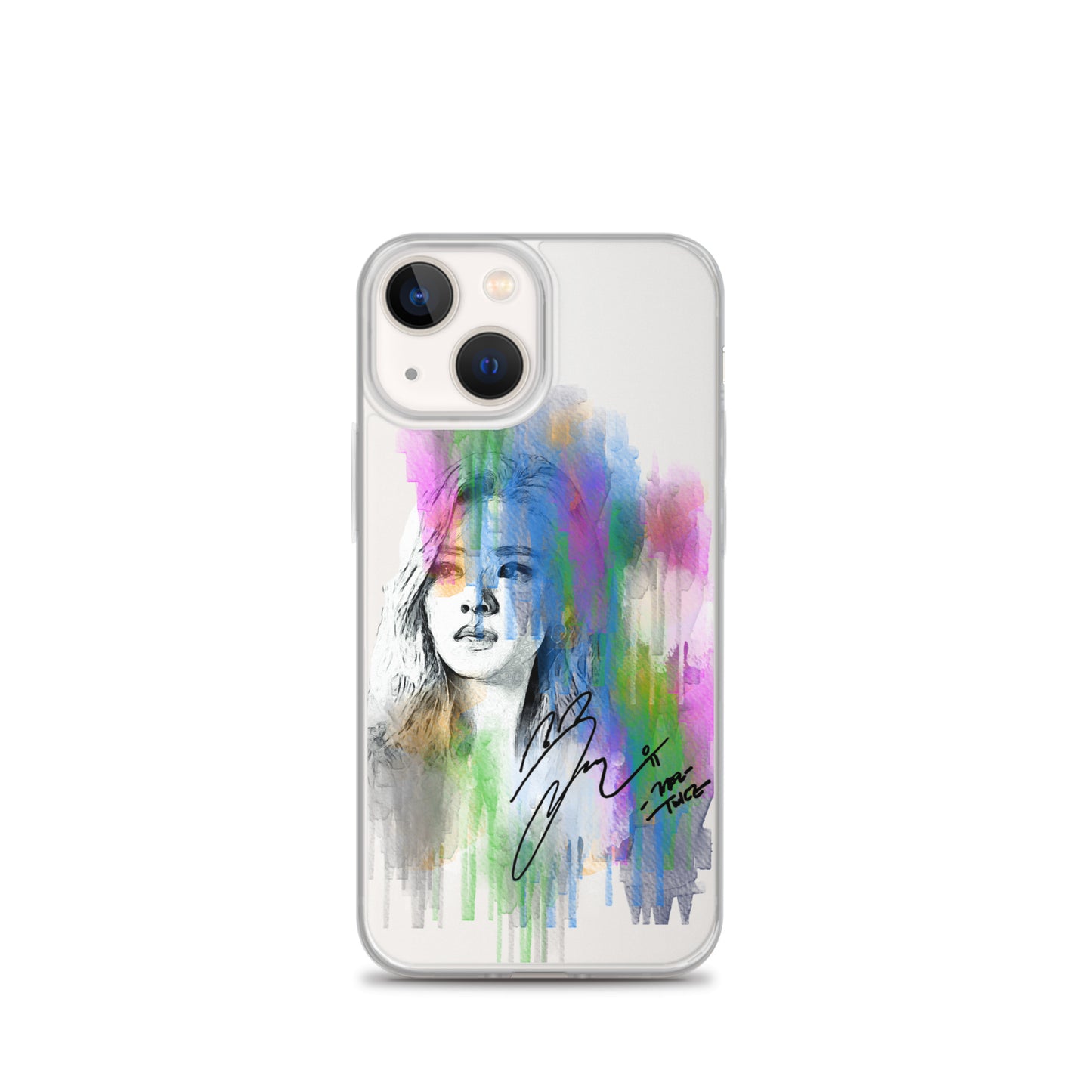 TWICE Jeongyeon, Yoo Jeong-yeon Waterpaint Portrait iPhone Case