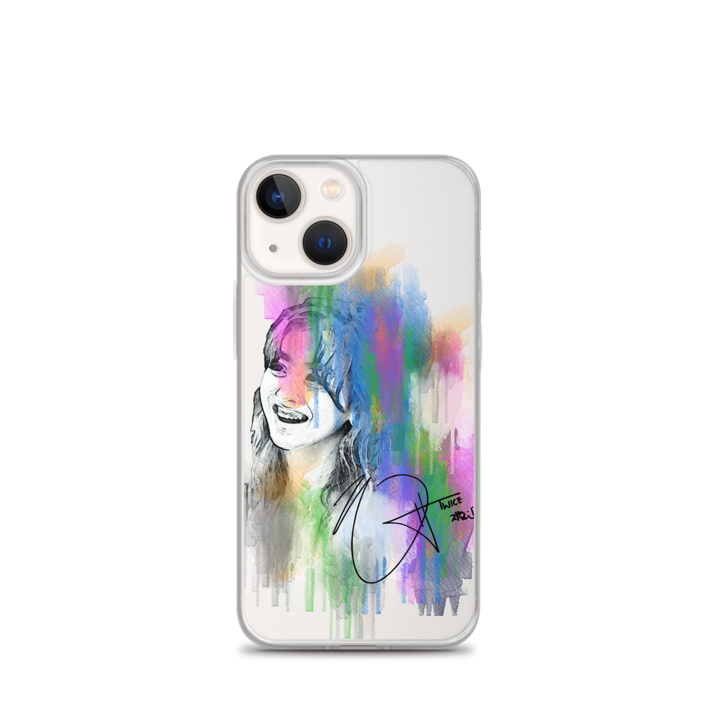 TWICE Jihyo, Park Ji-hyo Waterpaint Portrait iPhone Case