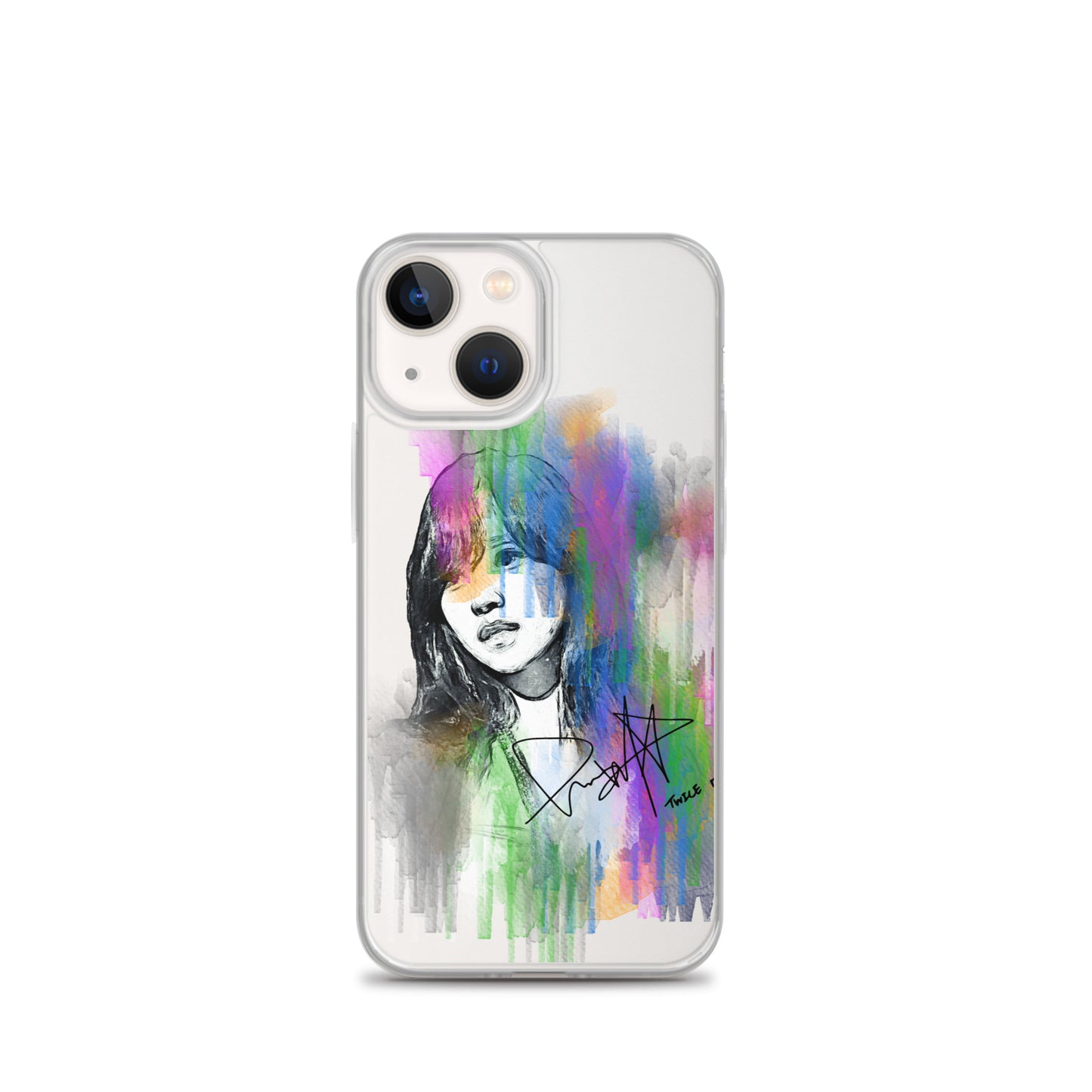 TWICE Mina, Mina Sharon Myoi Waterpaint Portrait iPhone Case