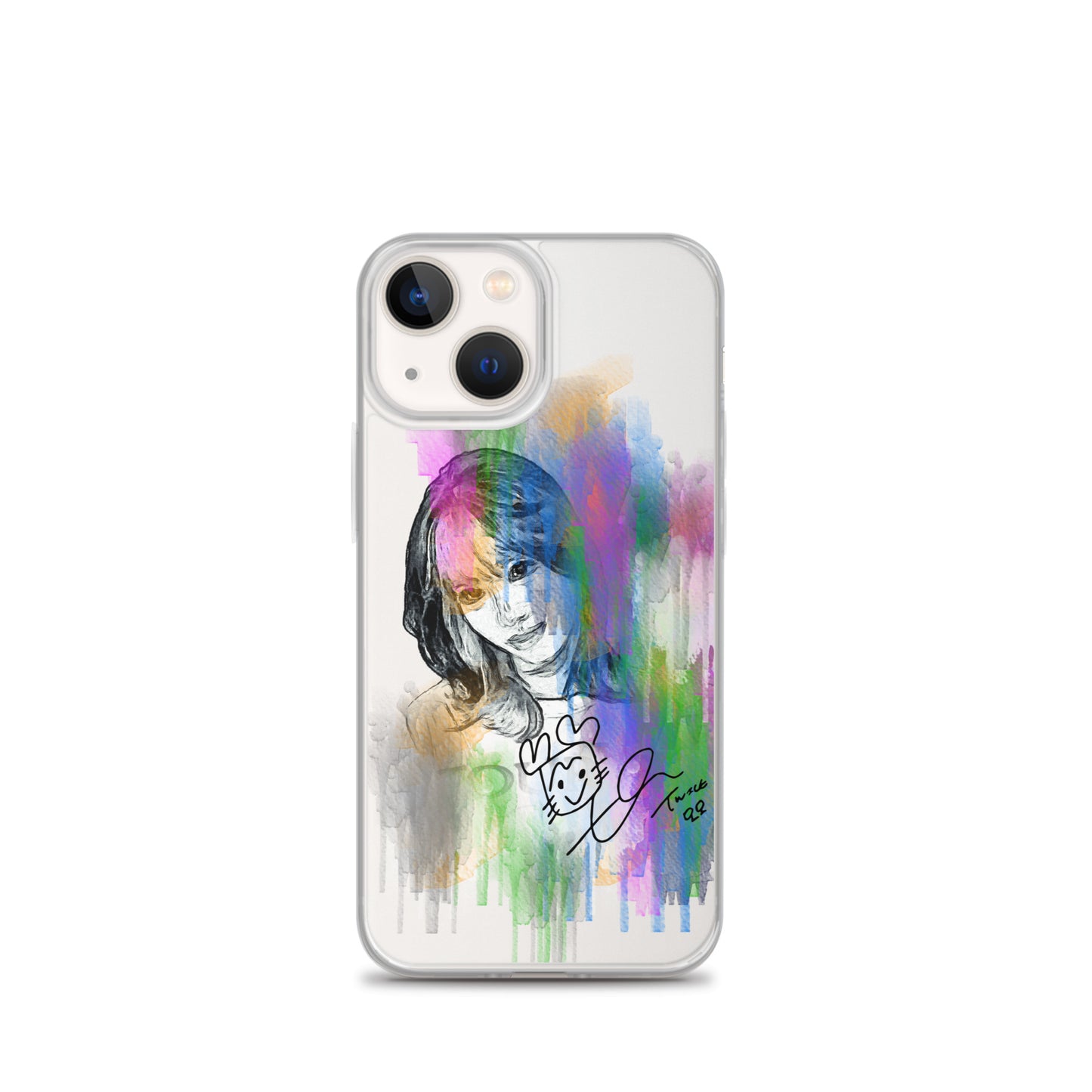 TWICE Momo, Hirai Momo Waterpaint Portrait iPhone Case