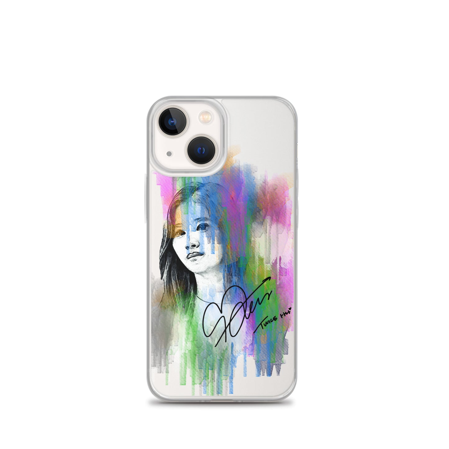 TWICE Sana, Minatozaki Sana Waterpaint Portrait iPhone Case