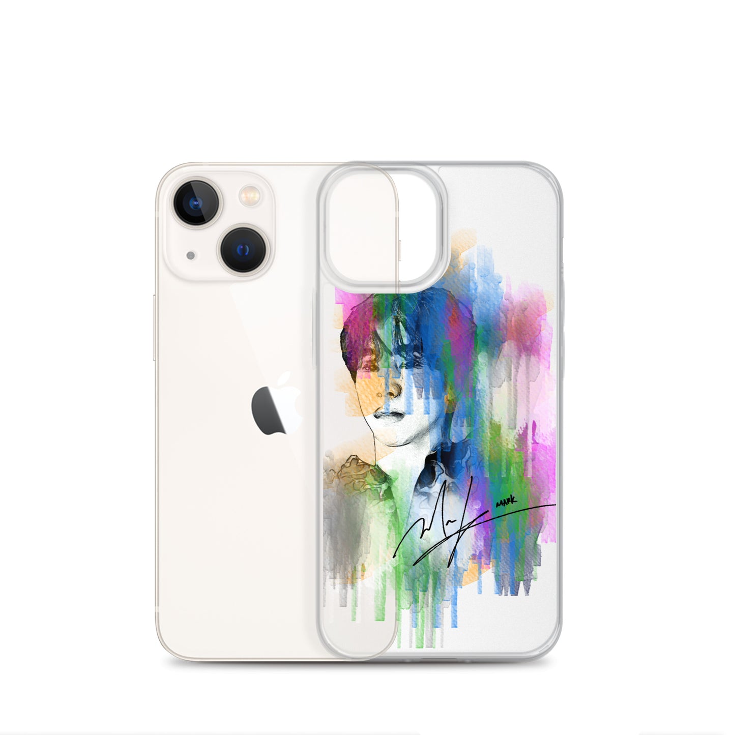 GOT7 Mark, Mark Tuan Waterpaint Portrait iPhone Case