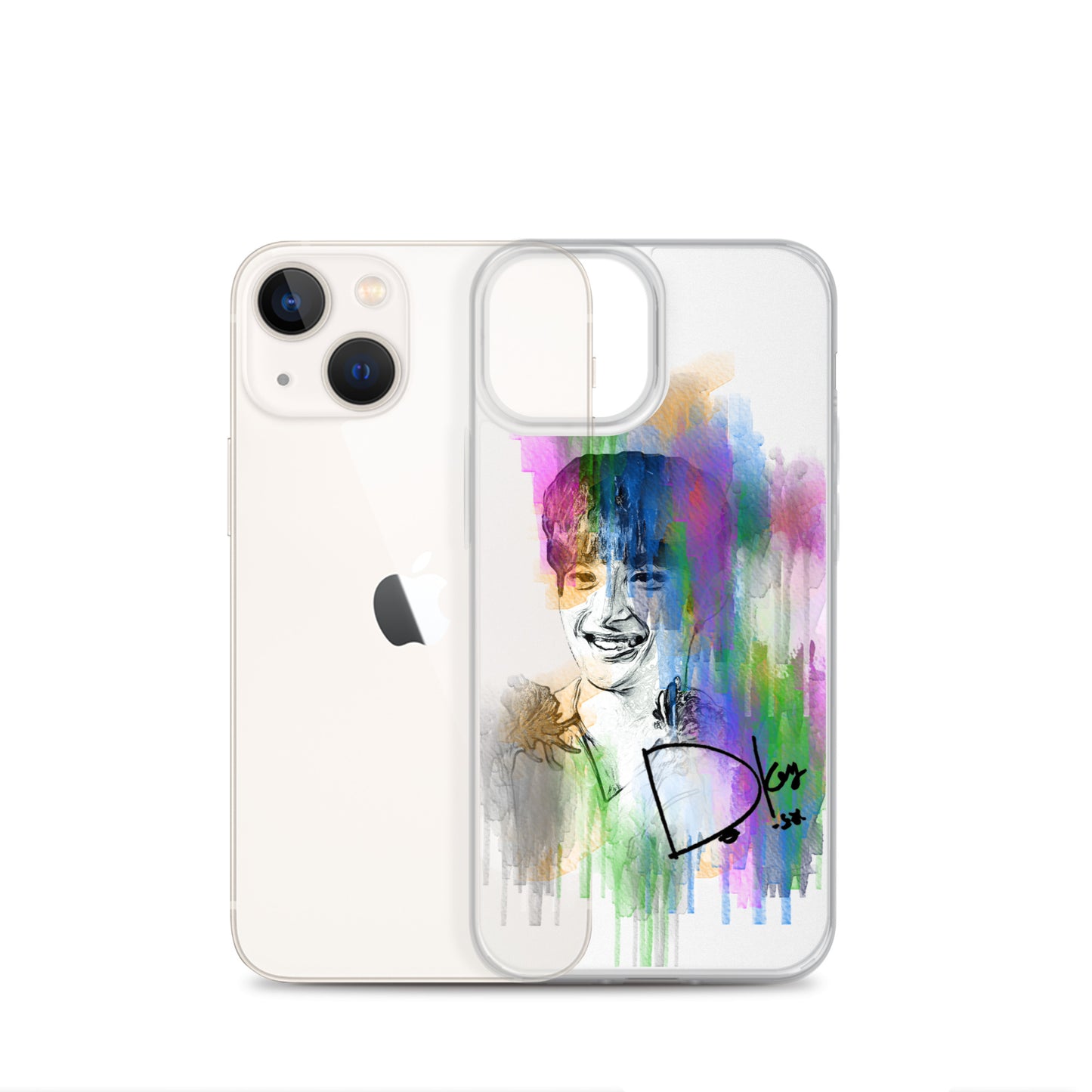 SEVENTEEN DK(Dokyeom), Lee Seok-min Waterpaint Portrait iPhone Case