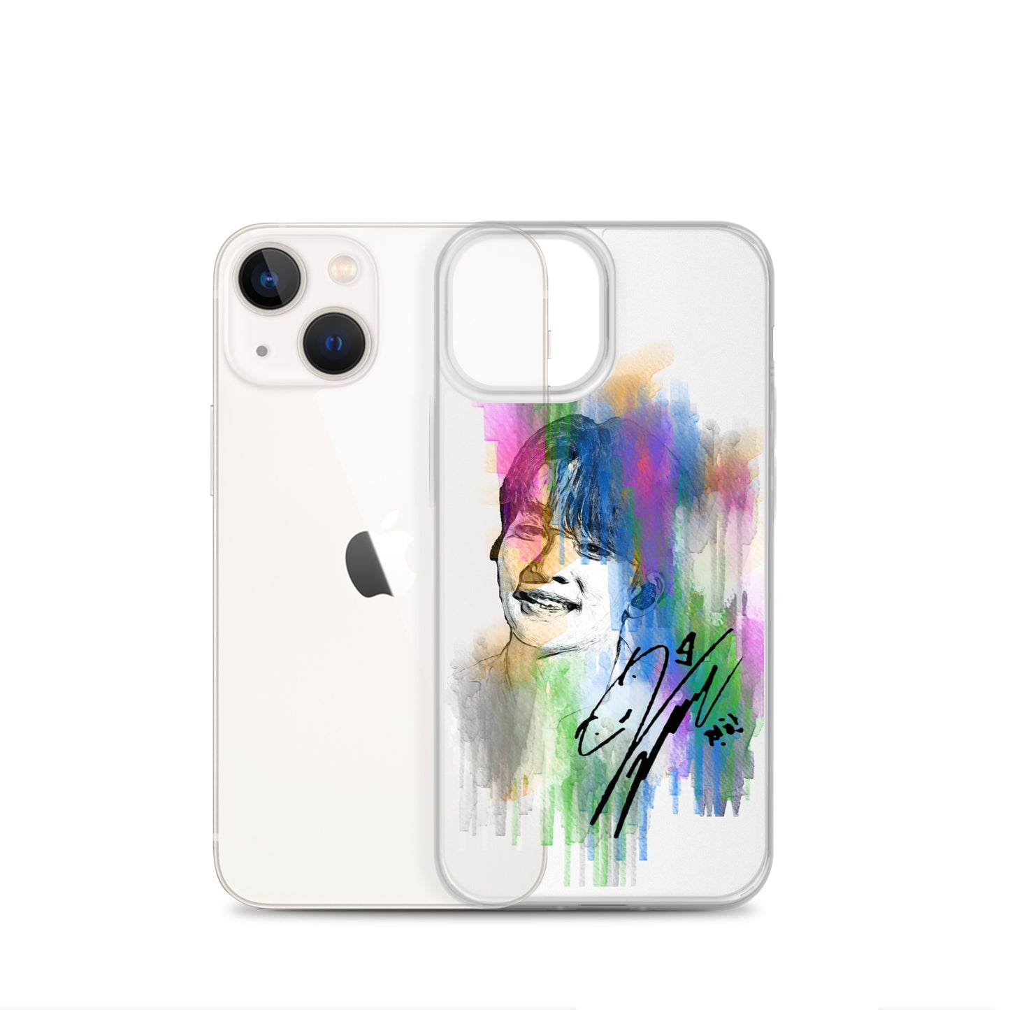 SEVENTEEN Jeonghan, Yoon Jeonghan Waterpaint Portrait iPhone Case