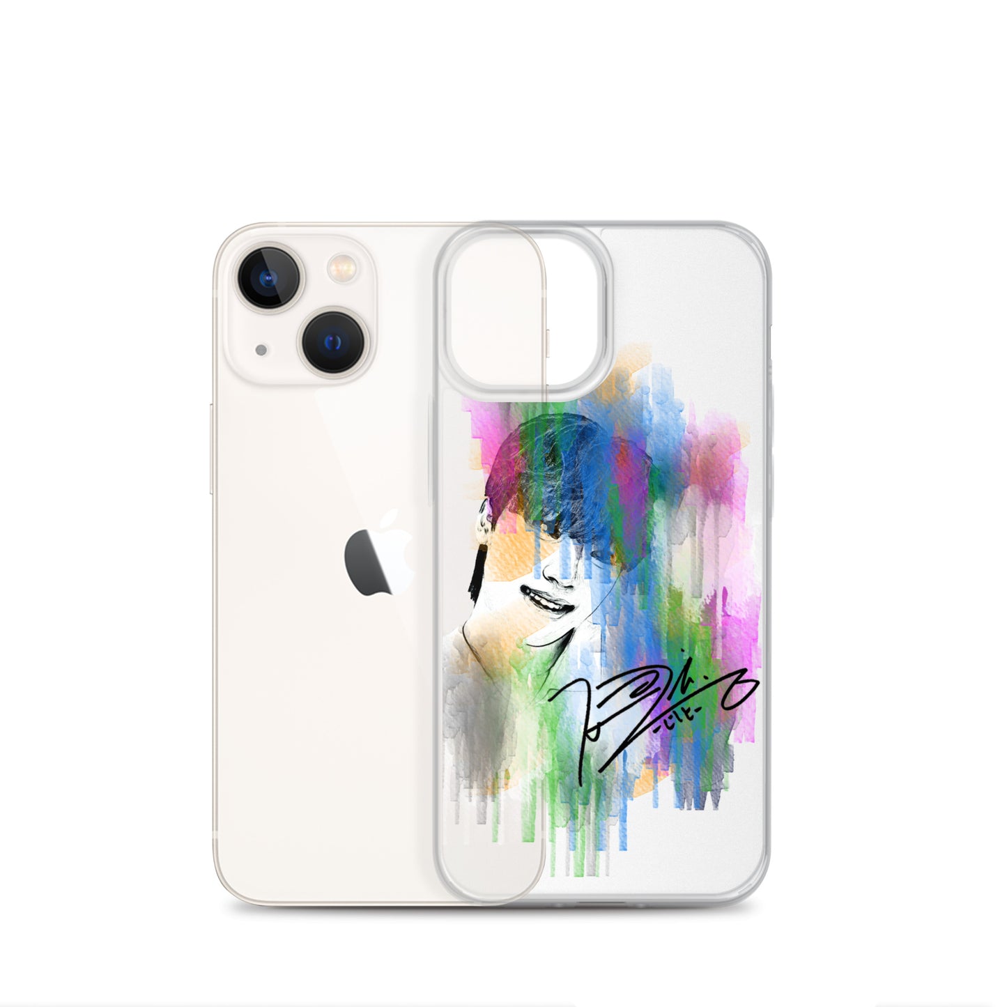 SEVENTEEN Dino, Lee Chan Waterpaint Portrait iPhone Case