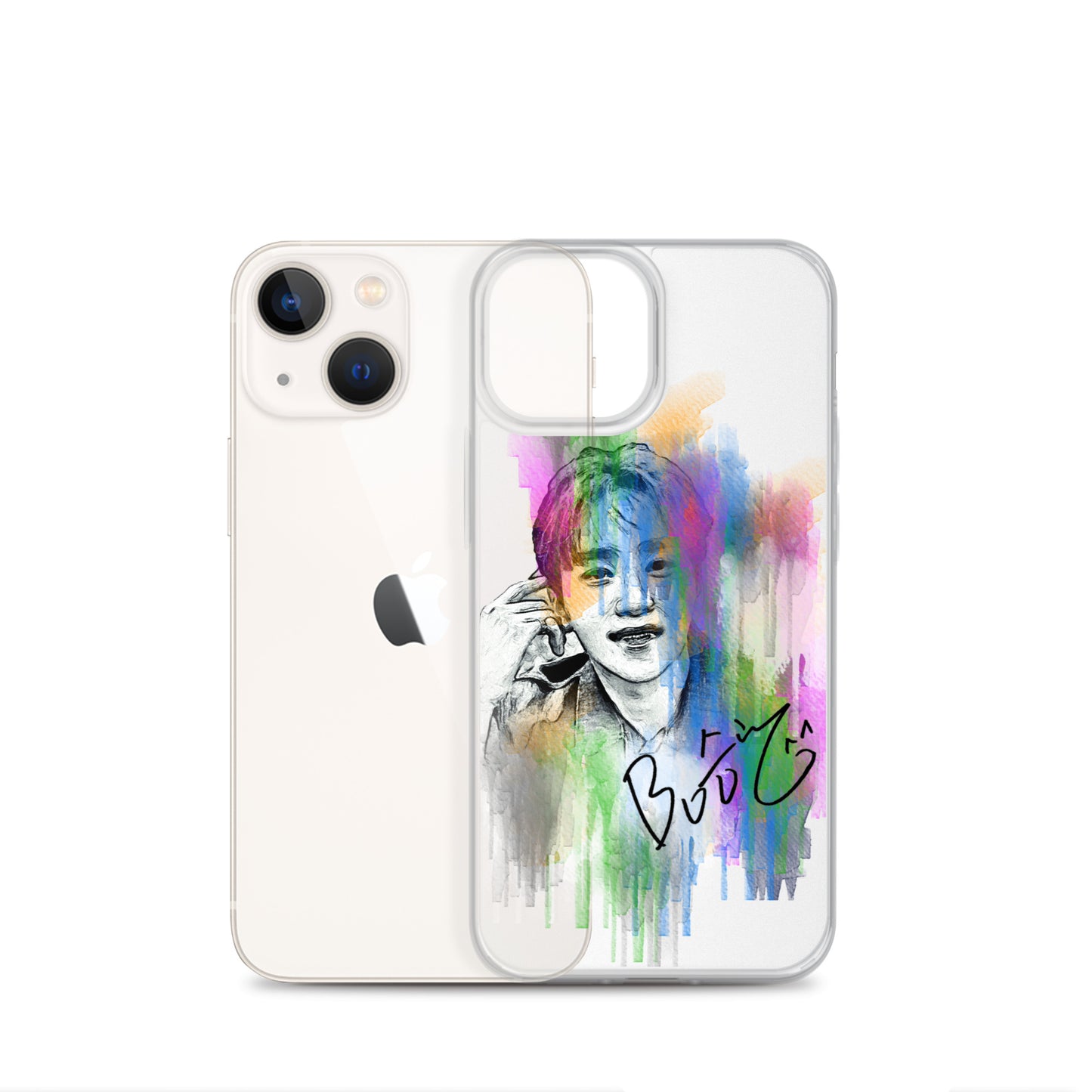 SEVENTEEN Seungkwan, Boo Seung-kwan Waterpaint Portrait iPhone Case