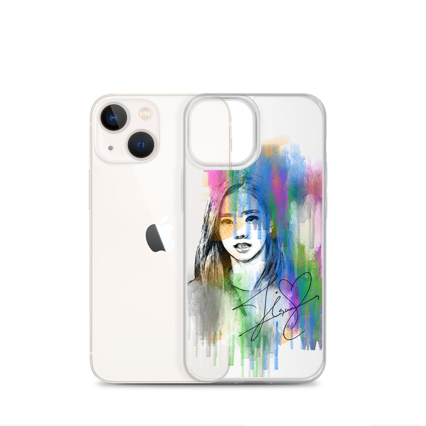 BLACKPINK Jisoo, Kim Jisoo Waterpaint Portrait iPhone Case - kpophow