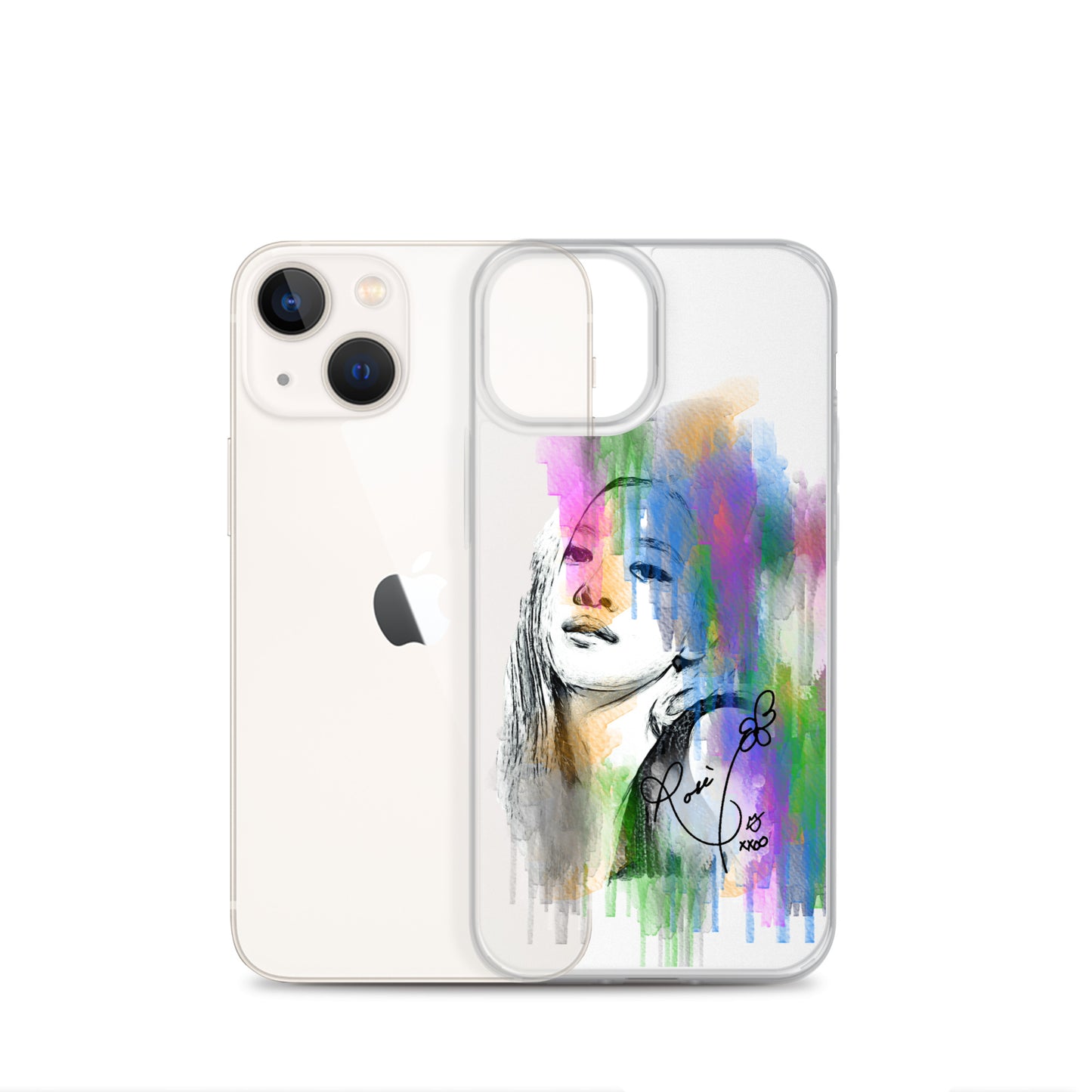 BLACKPINK Rosé, Roseanne Park Waterpaint Portrait iPhone Case - kpophow