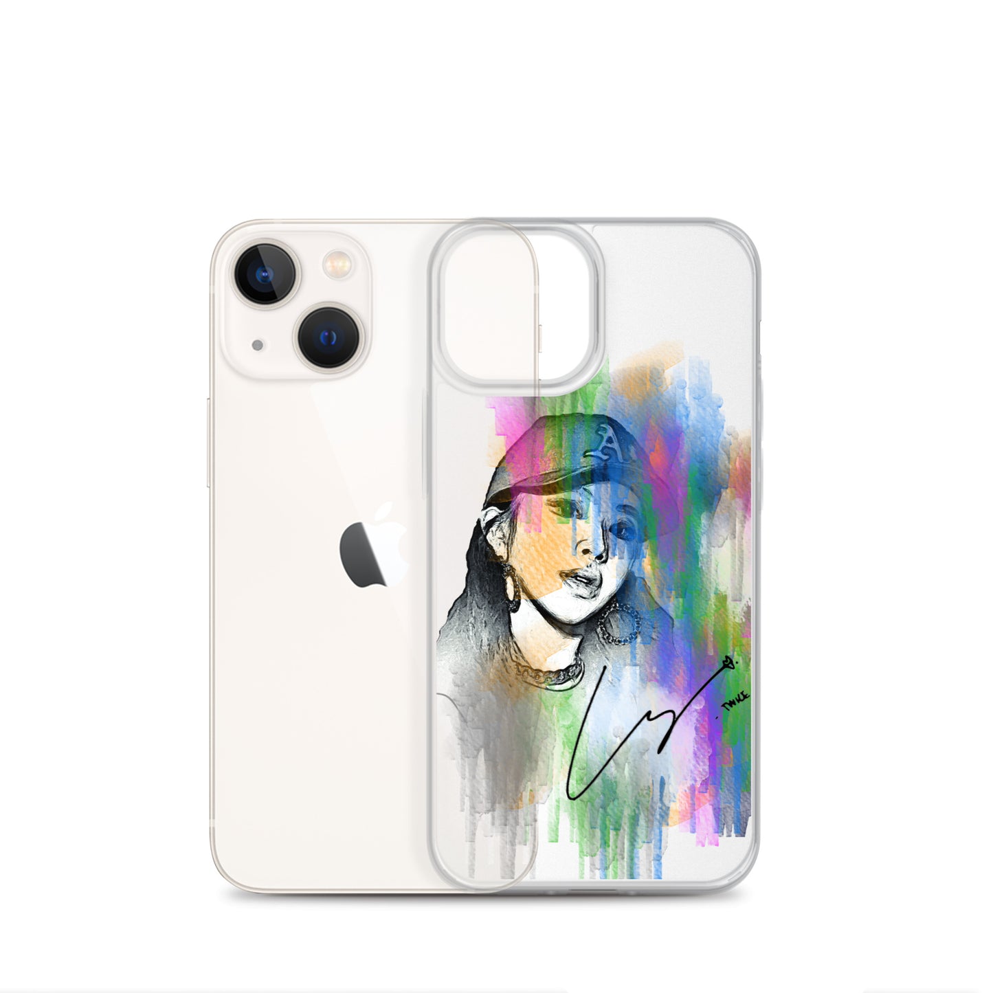 TWICE Chaeyoung, Son Chae-young Waterpaint Portrait iPhone Case