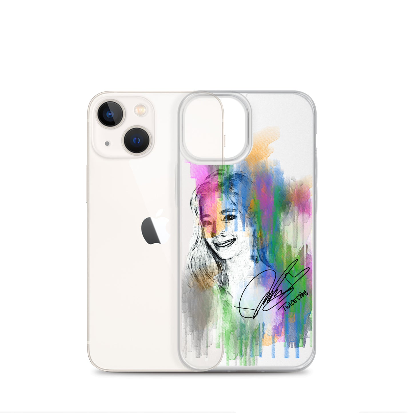 TWICE Dahyun, Kim Da Hyun Waterpaint Portrait iPhone Case