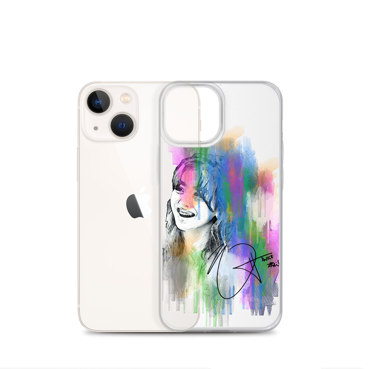 TWICE Jihyo, Park Ji-hyo Waterpaint Portrait iPhone Case